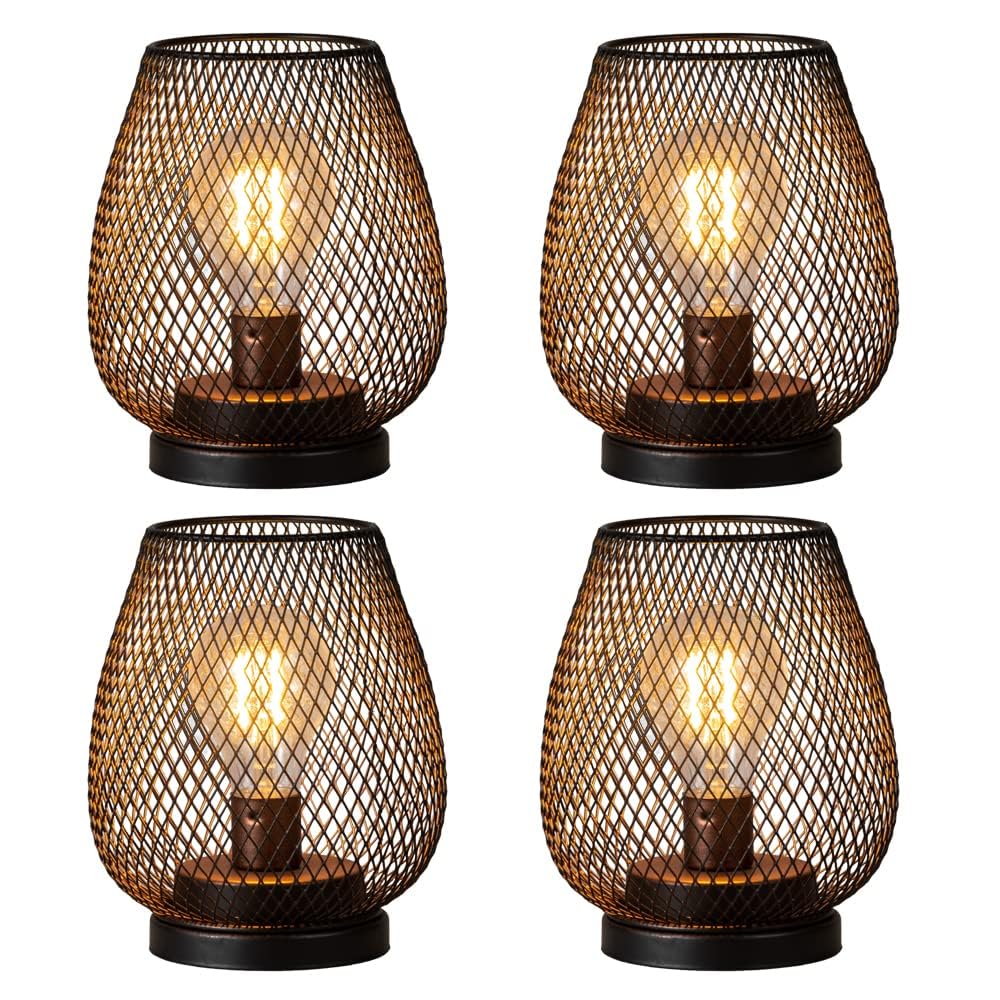 NEEDOMO Battery Operated Lamp Table Powered Lantern Set of 4 - NEEDOMO Official Imagery - 2