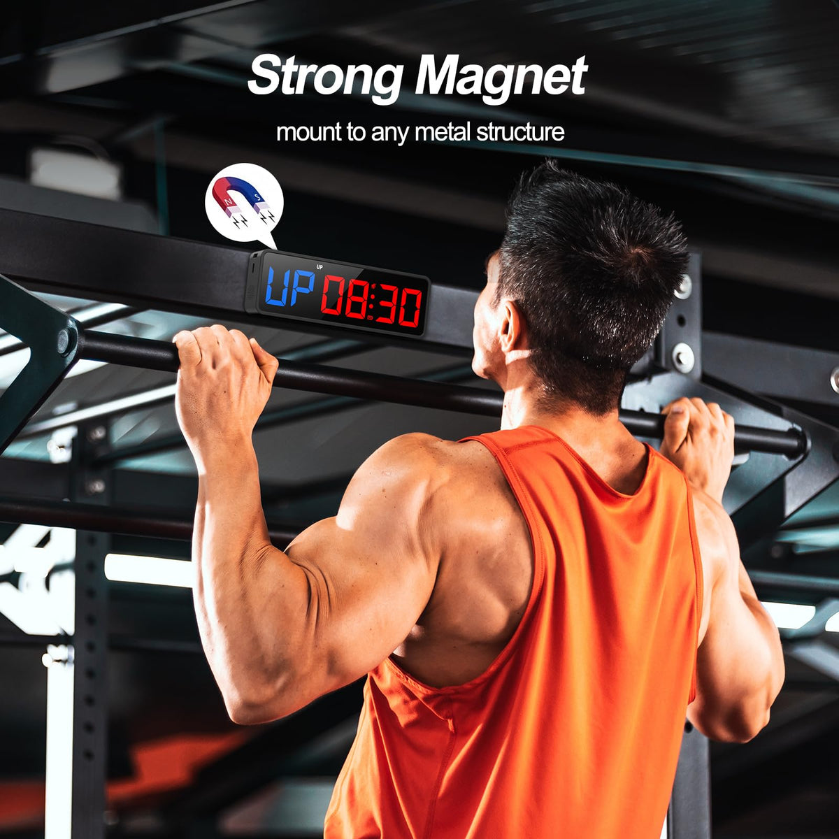 ANJANK Small Portable Gym Timer Clock Strong Magnet Workout - ANJANK Official Imagery - 5