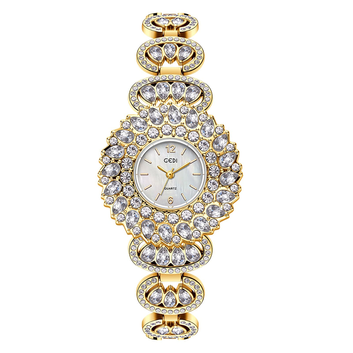 Gosasa Dainty Women s Crystal Bracelet Watch Elegnat Dress - Gosasa Official Imagery - 1