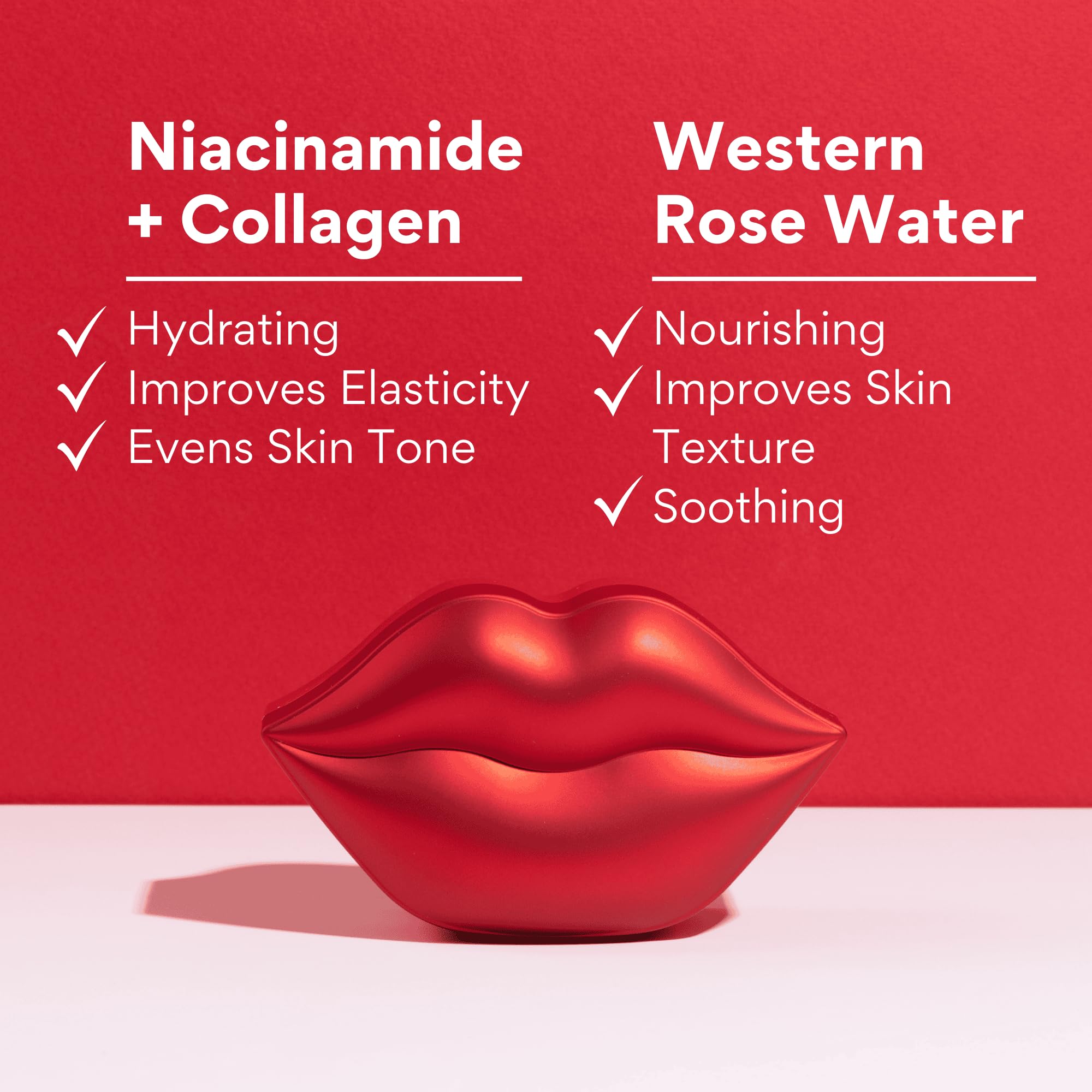KOCOSTAR Rose Collagen Hydrogel Lip Mask with Niacinamide - KOCOSTAR Official Product Imagery - 5