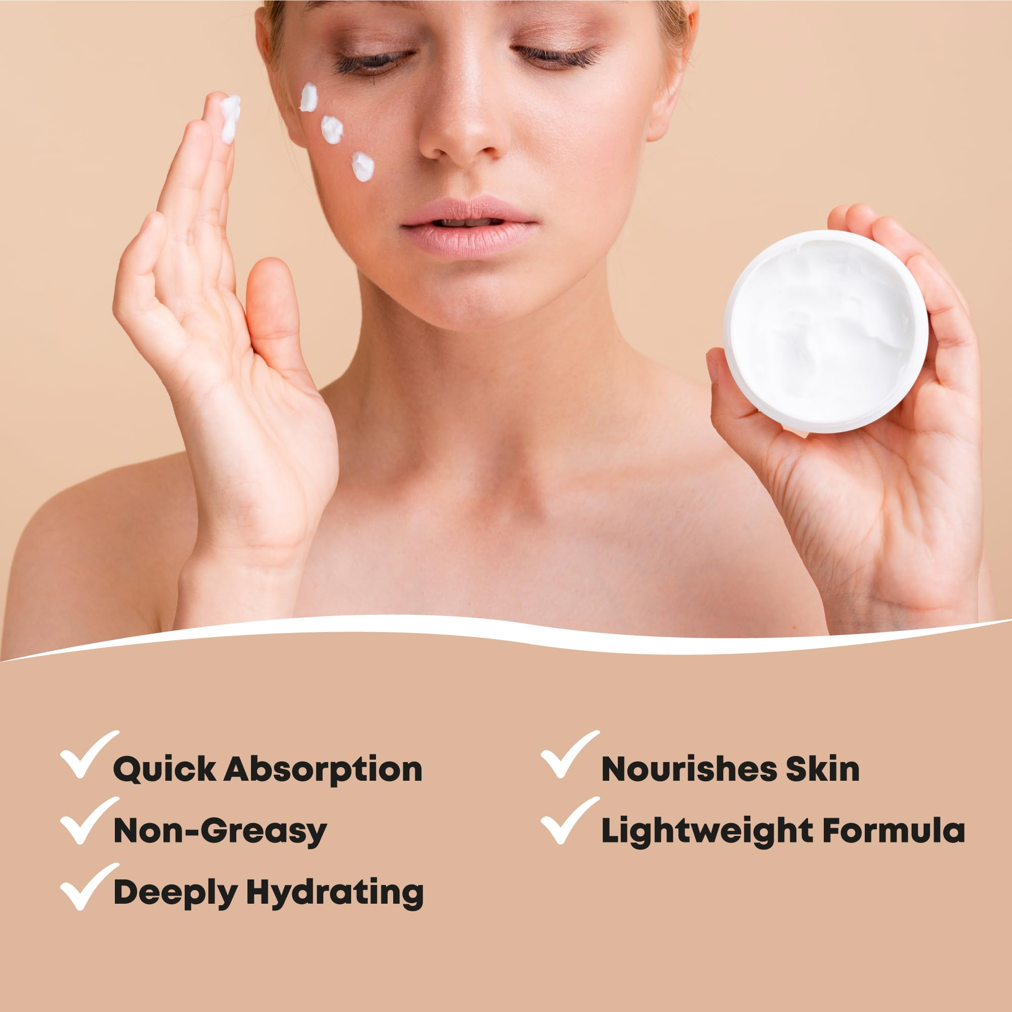 EpixCare Magnesium Cream skin moisturizer for neuropathy relief and relaxation, 4oz jar with creamy texture.