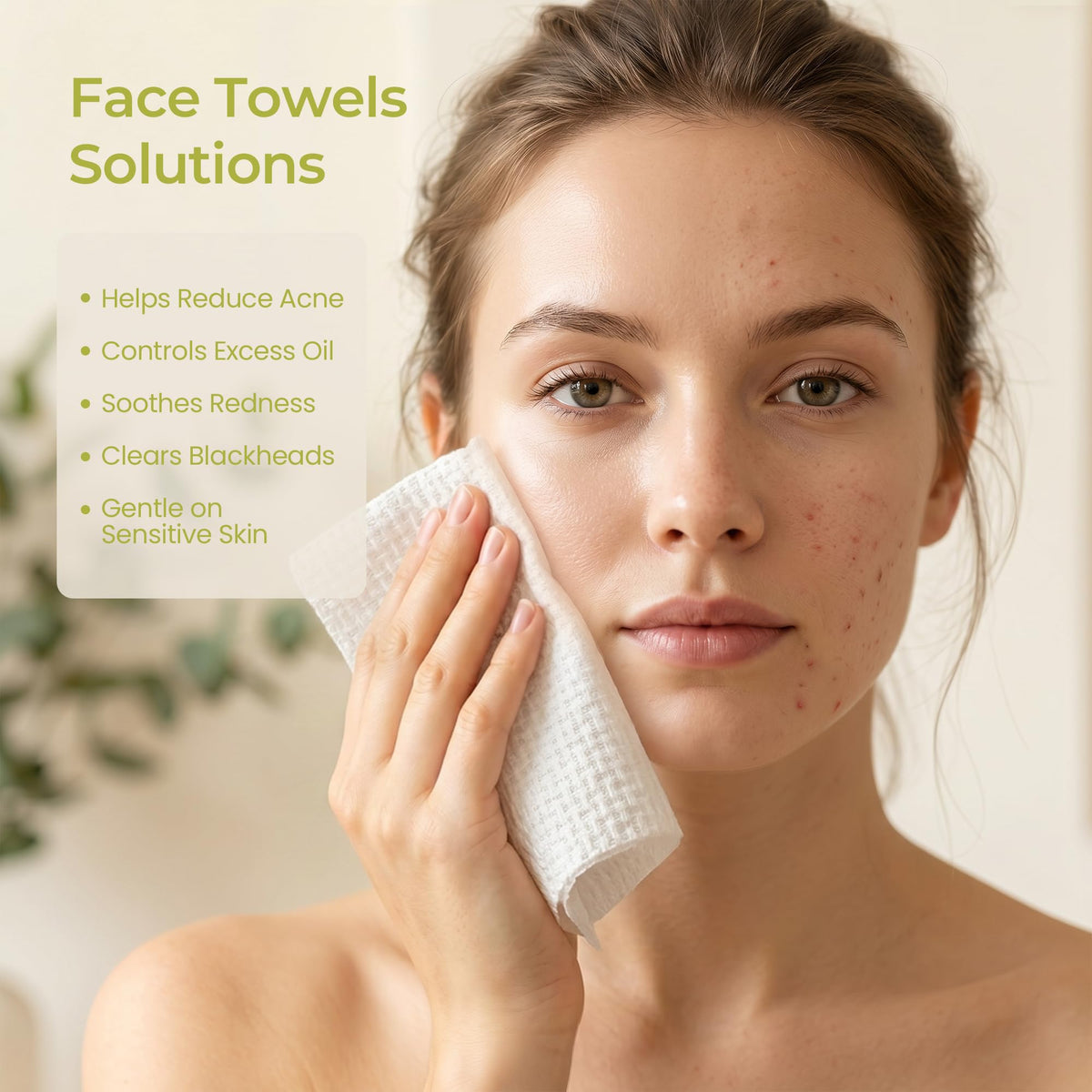 XXL Disposable Face Towel 12x12 Inches Extra Thick Facial - LUMIDOMA Official Imagery - 6