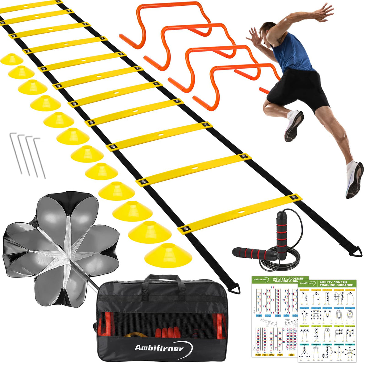 Agility Ladder Training Equipment Set - Ambifirner Official Imagery - 1