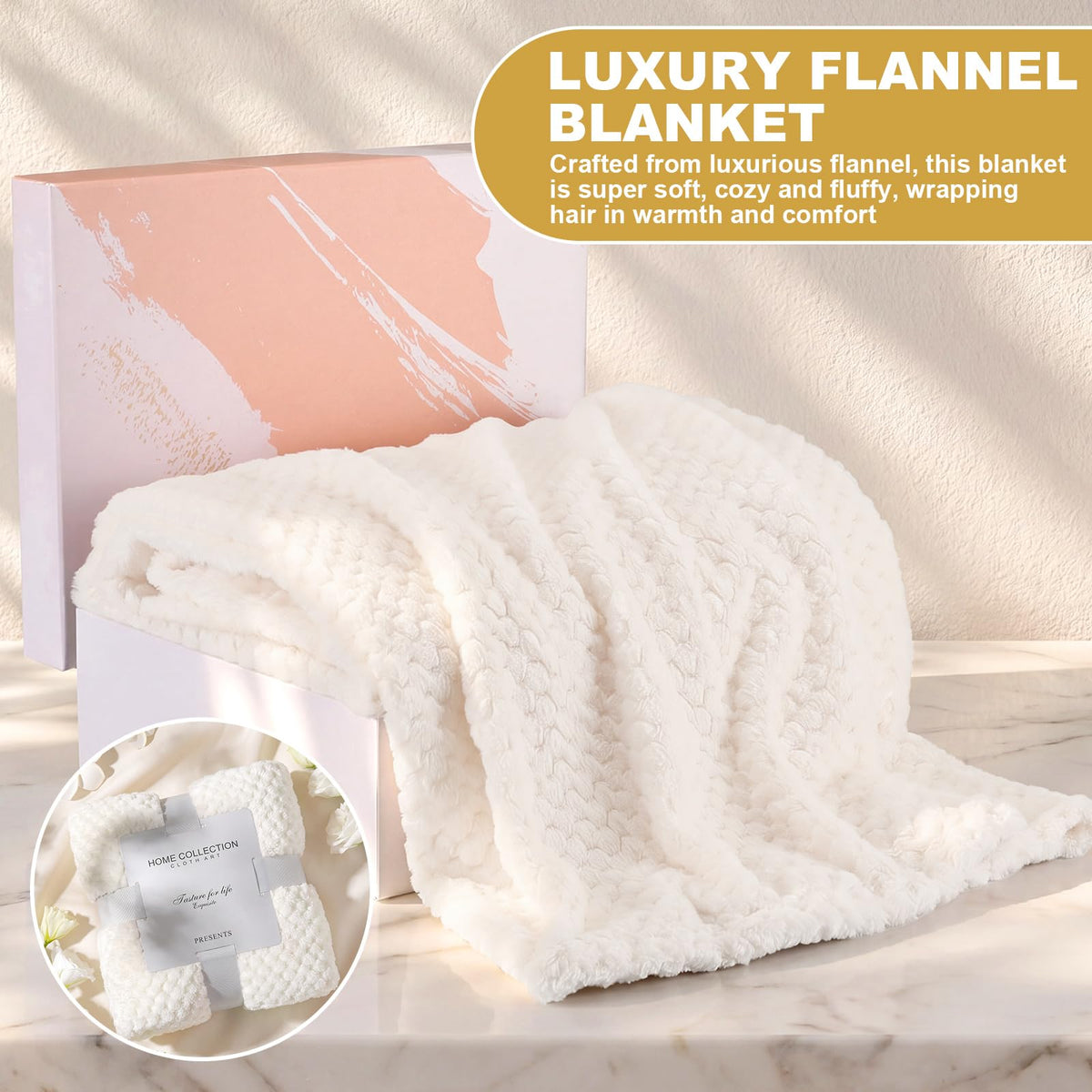 Sieral 14 Pcs Birthday Gifts for Women Care Blanket Gift Set - Sieral Official Imagery - 6