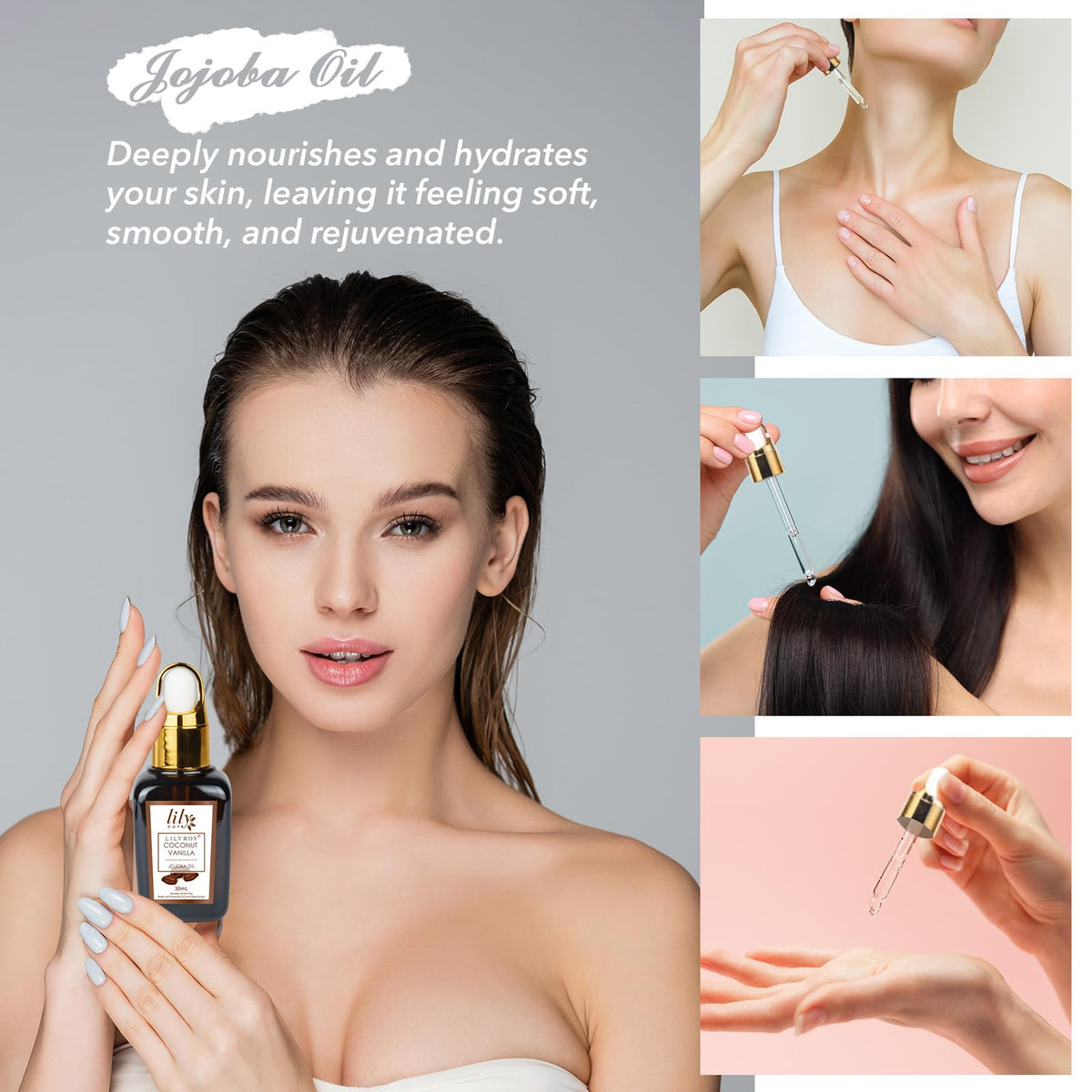 Coconut Vanilla Spa Gift Set Complete Spa Gift Baskets for - LILY ROY Official Product Imagery - 5