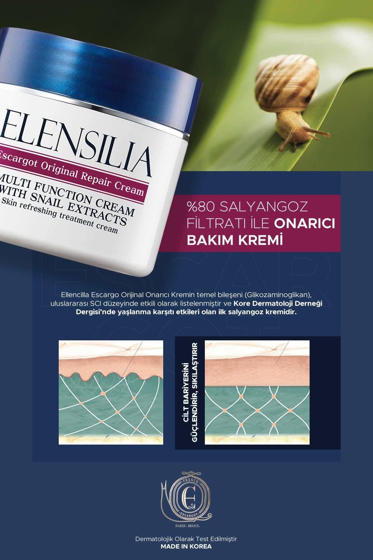 Elensilia Escargot Original Snail Repair Cream, Deep Hydration - Elensilia