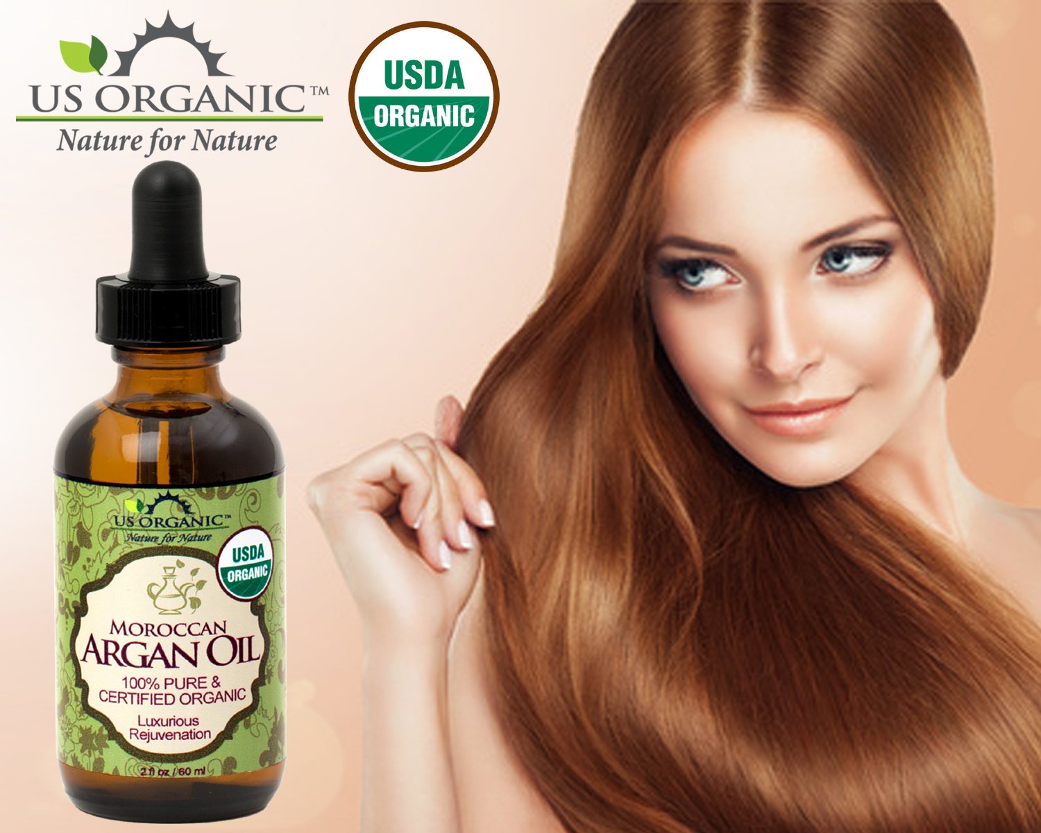 US Organic Moroccan Argan Oil USDA Certified Organic 100 - US Organic Official Imagery - 6