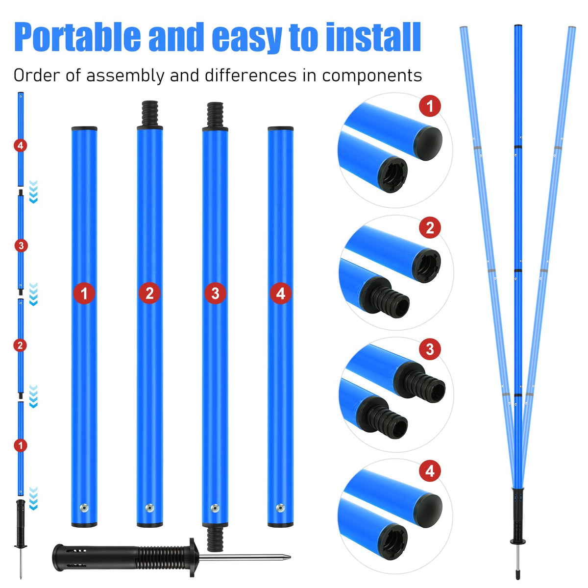 Soccer Training Equipment Agility Speed Training Set 20ft - SMTPDT Official Imagery - 5