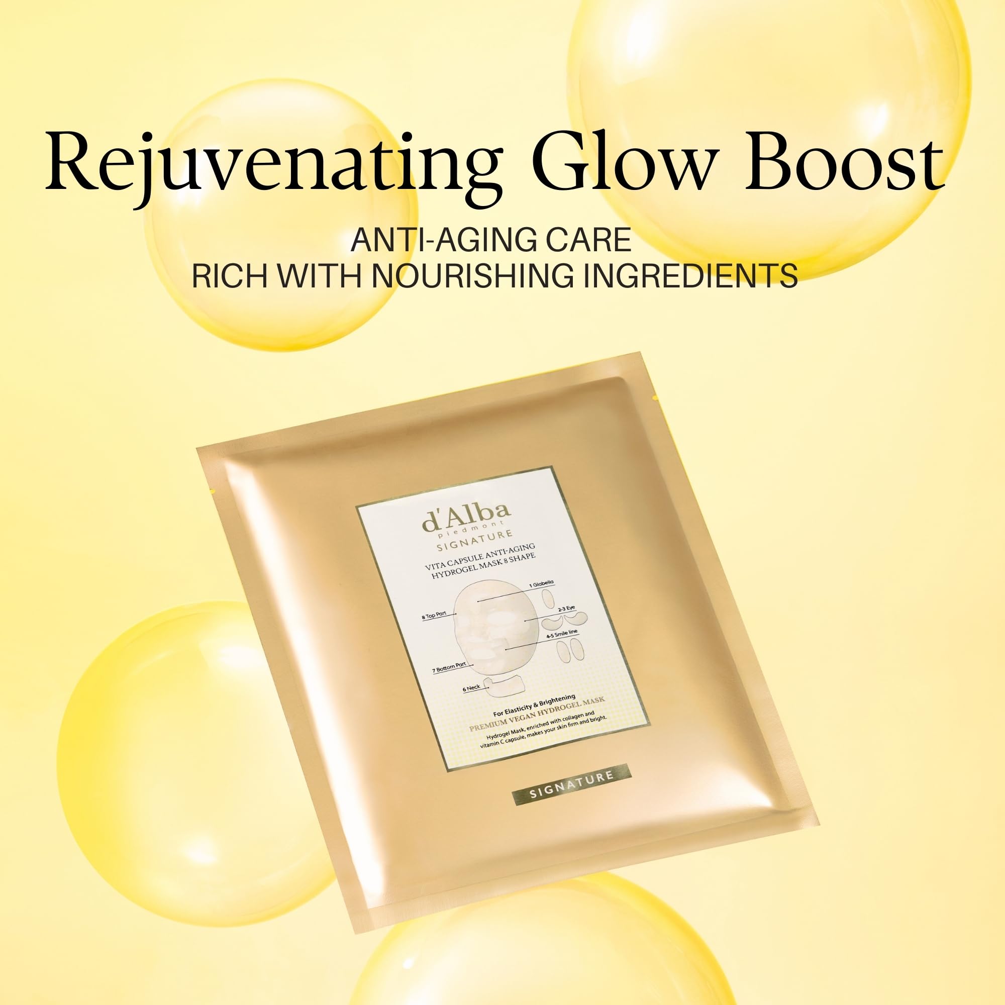 d'alba Piedmont Signature Vita Capsule Hydrogel Mask 8-Shape - d'alba Piedmont