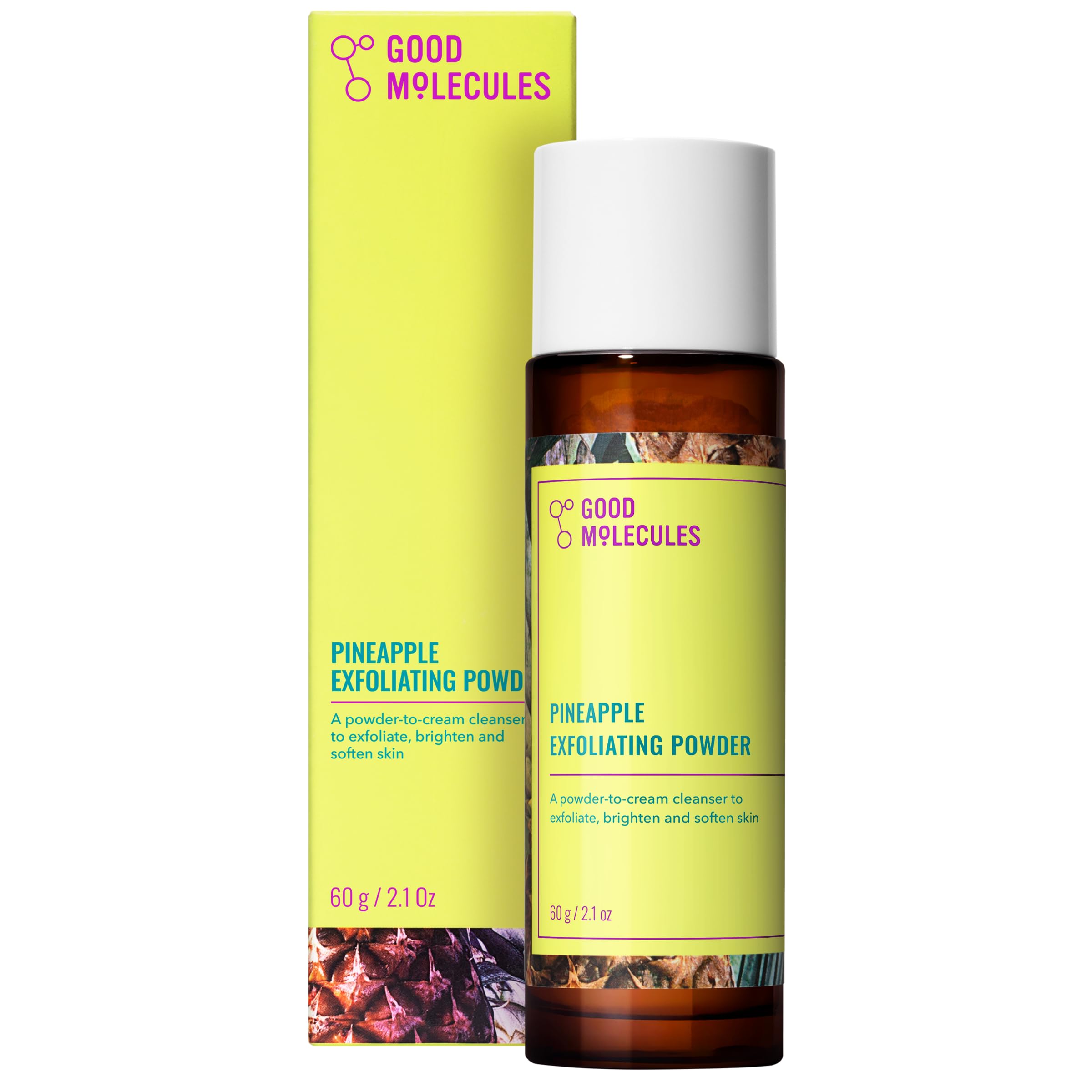 Good Molecules Pineapple Exfoliating Powder, Face Exfoliator, - Product Imagery
