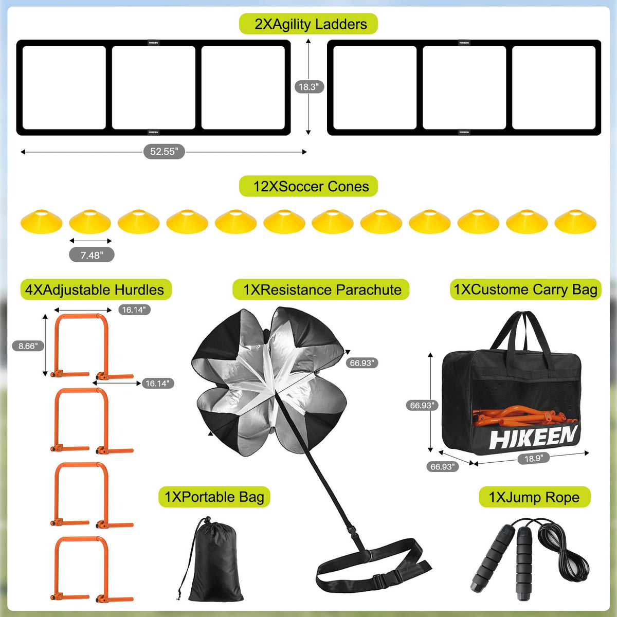 Hikeen Agility Ladder - Hikeen Official Imagery - 8