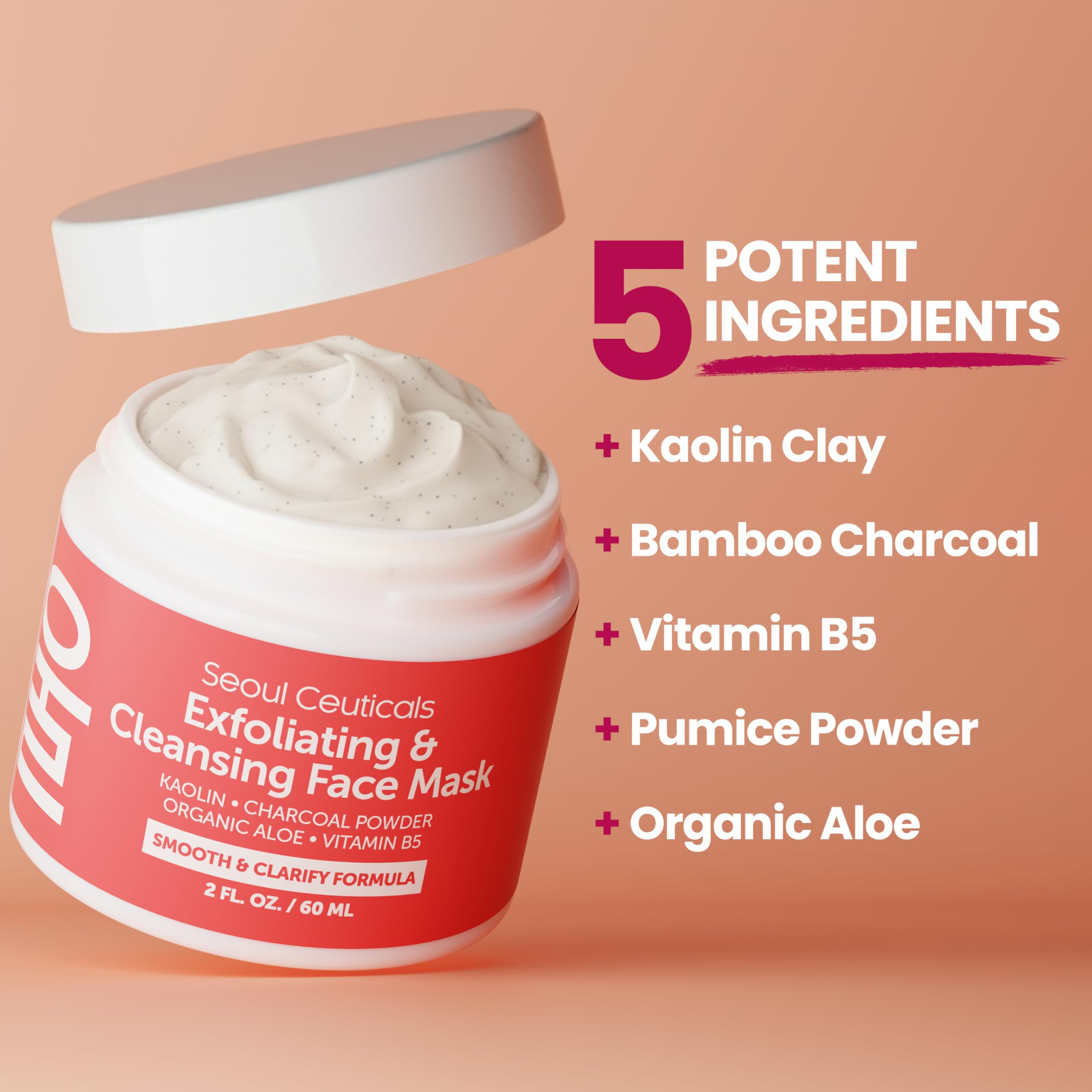 SeoulCeuticals Korean Skin Care Exfoliating Face Scrub - SeoulCeuticals Official Product Imagery - 4