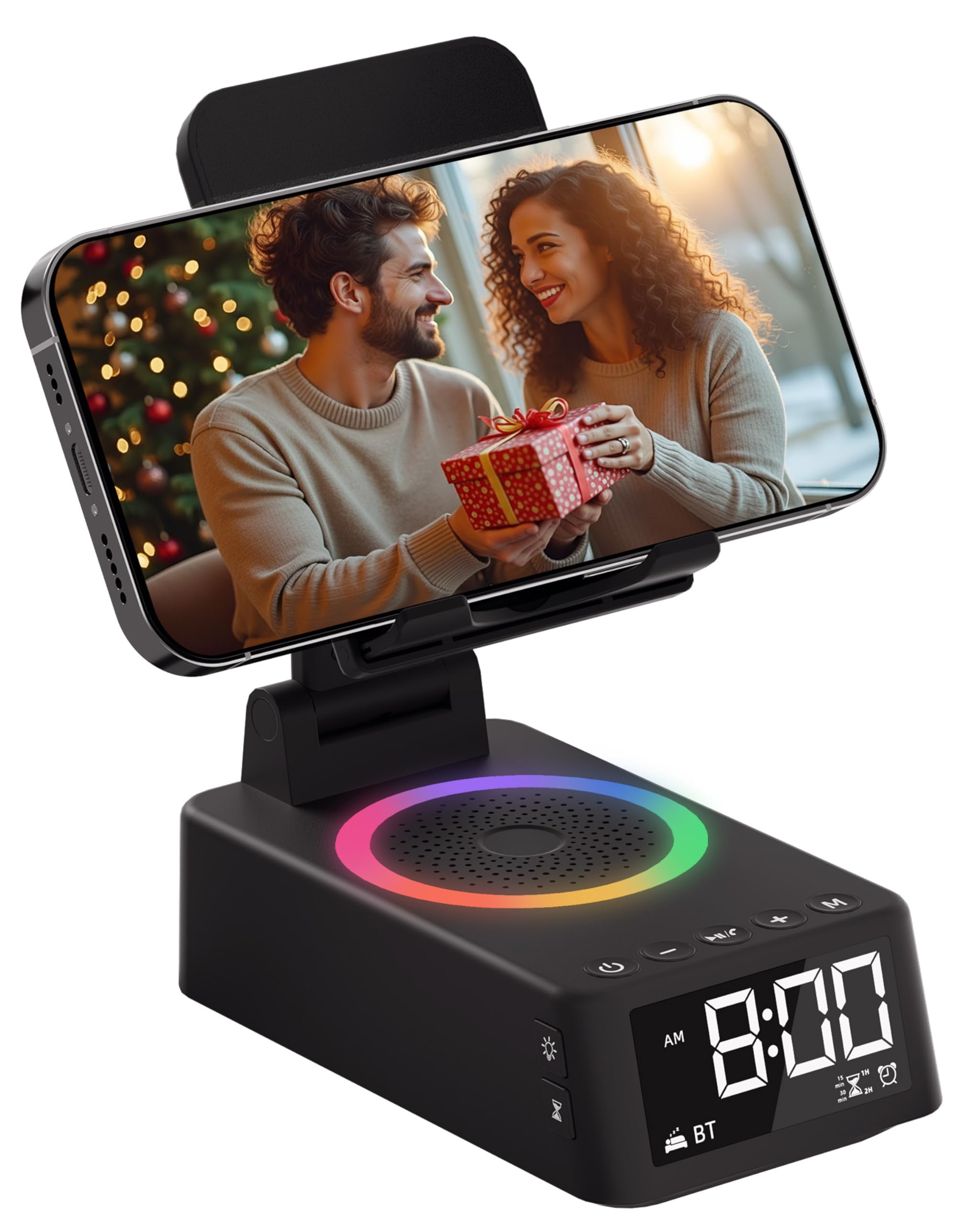 GINBIORA Gifts for Men Women, Bluetooth Speaker with Phone Stand by GINBIORA - Angle View 1