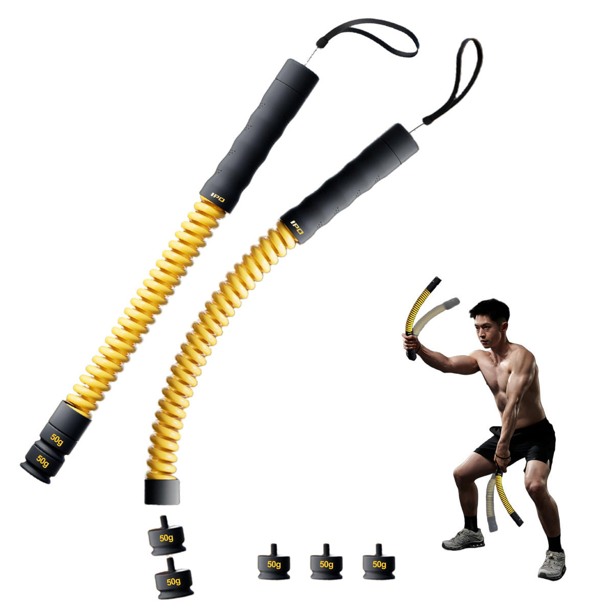 IPO 2026 Upgrade Weighted Ropeless Battle Ropes Heavy Duty - IPO Official Imagery - 2