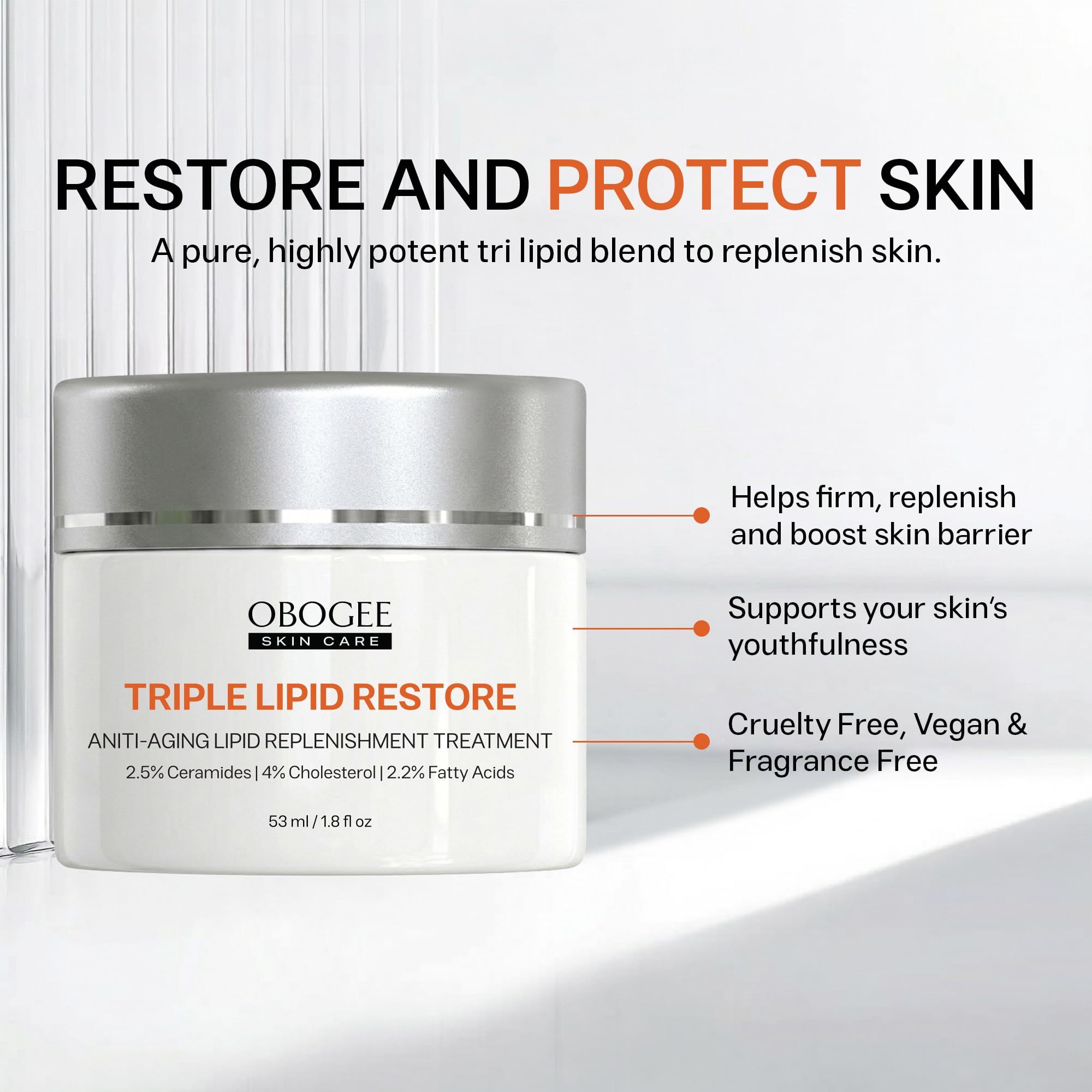 Triple Lipid Restore Anti Aging Face Moisturizer Lifting - OBOGEE Official Imagery - 4
