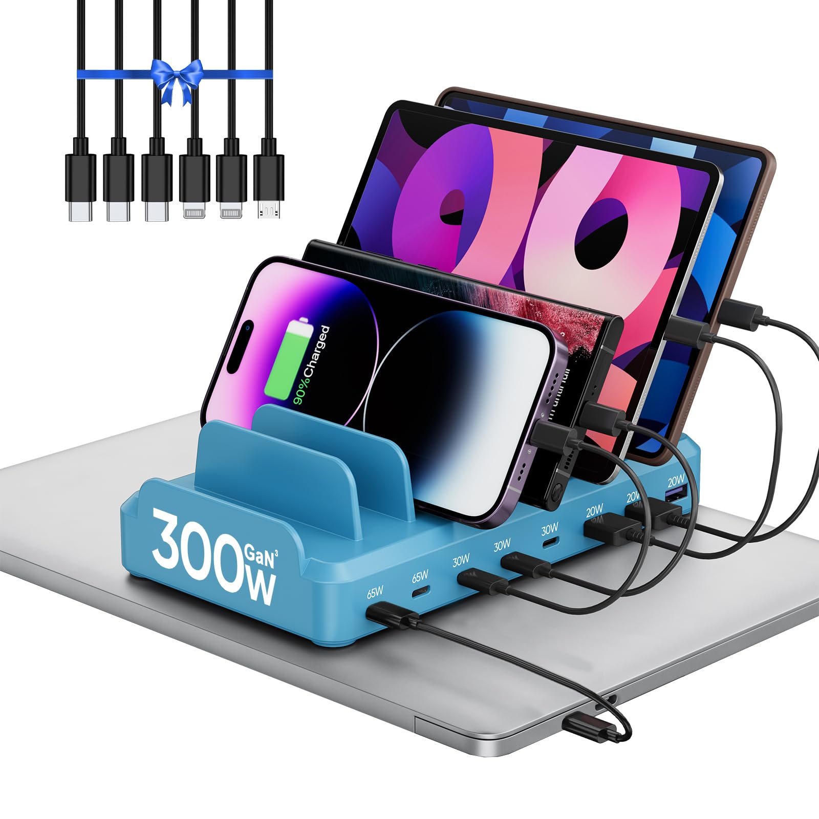 Lcssio 300W Charging Station for Multiple Devices 8 Port - Lcssio Official Imagery - 6