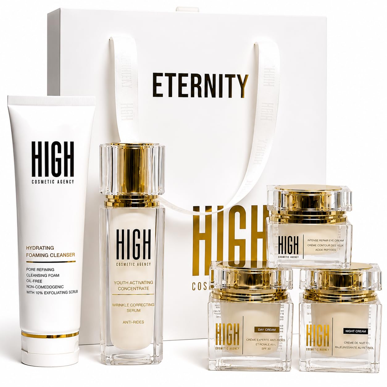 ETERNITY 5-Step Anti-Aging Skincare Set - HIGH COSMETIC AGENCY