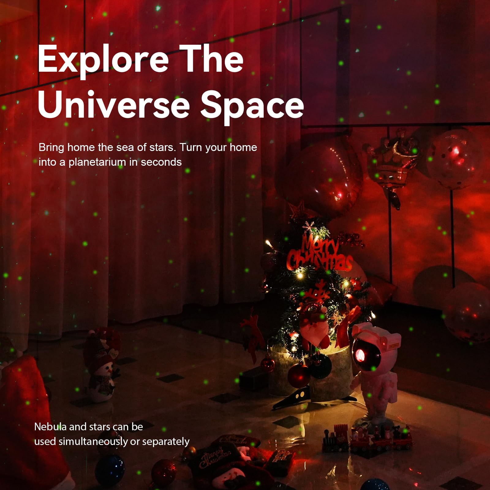 Mooyran Star Projector Galaxy Night Light - Astronaut Space Proje - Mooyran Official Product View 3