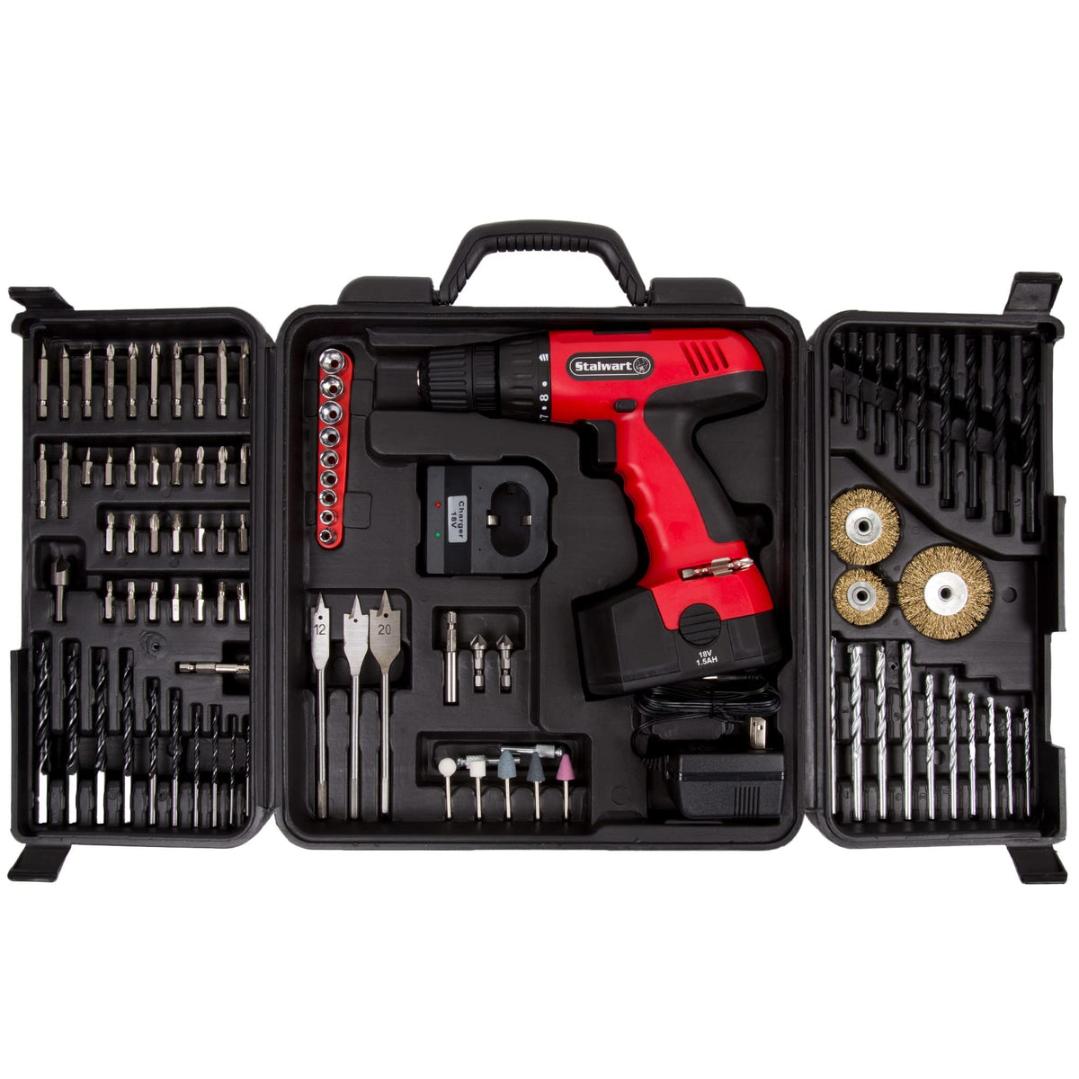18V Cordless Power Drill Set - Stalwart Official Imagery - 8