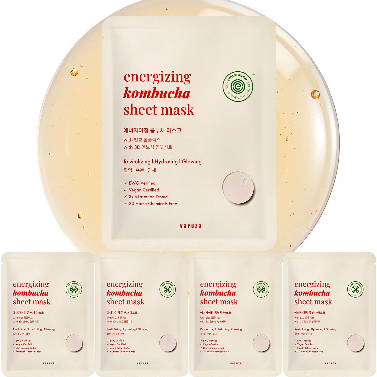 Core Nourishing Sheet Masks with Niacinamide Serum 5% for Dry - varuza