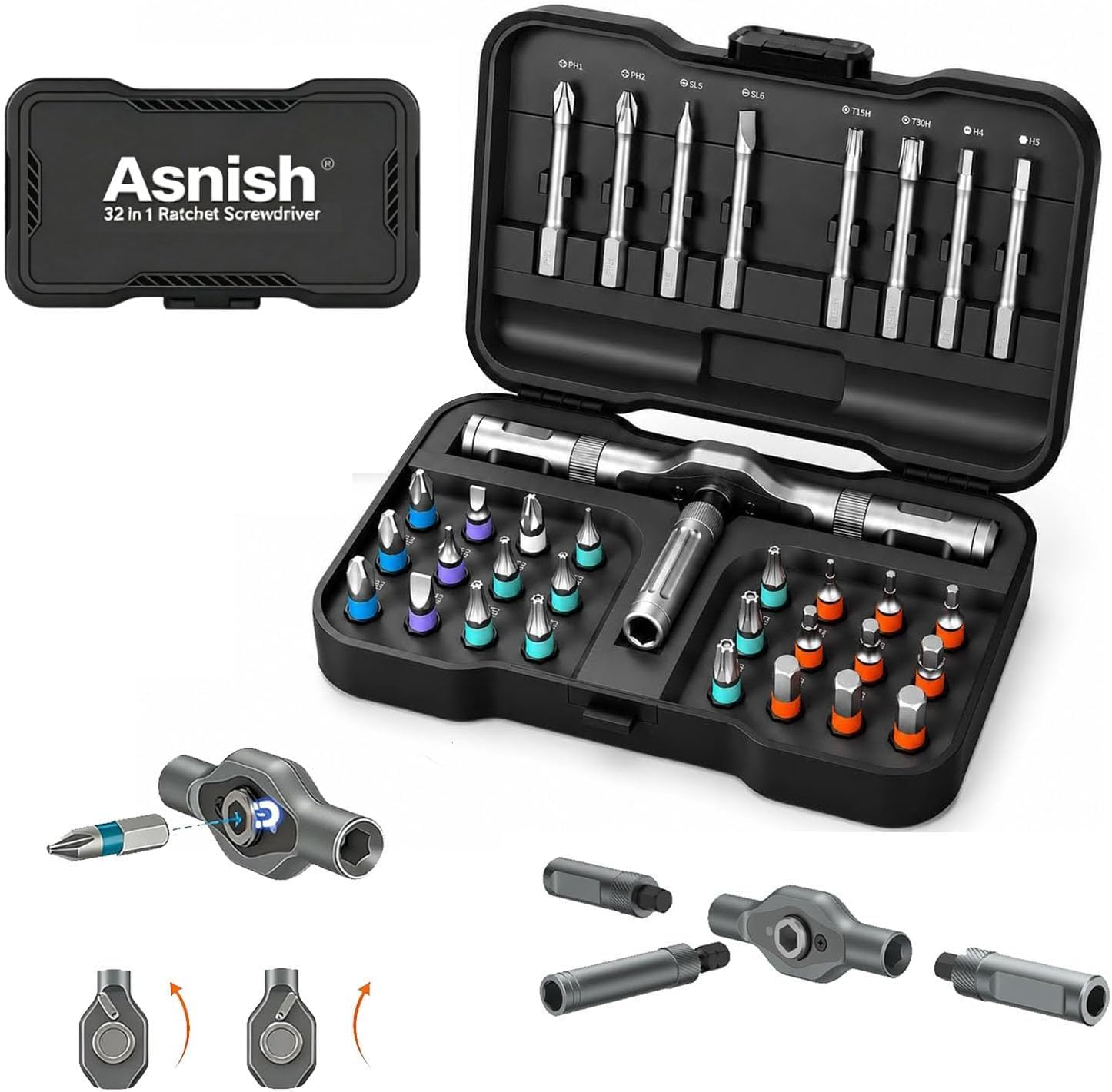 Asnish 24 in1 Magnetic Screwdriver Set Mini Precision Screwdriver - Asnish Official Product View 10