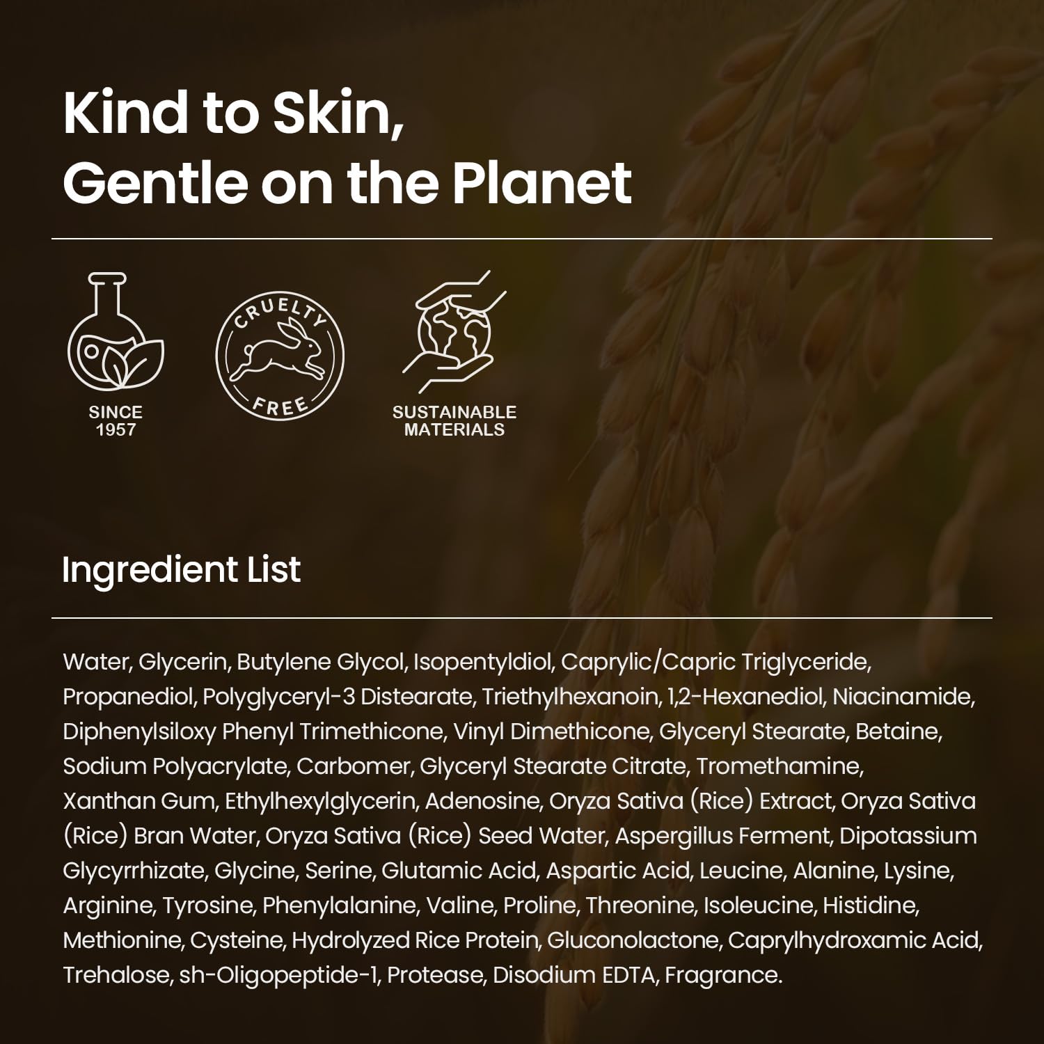 SKINFOOD Rice Brightening Cream, Korean Face Moisturizer with 48 Hours Fermented Rice Water, Korean Skin Care Rice Moisturizer for Natural Glow Glass Skin, Nourishing, Vegan, 60ml/2fl.oz. - SKINFOOD 1957 Official Product View 10