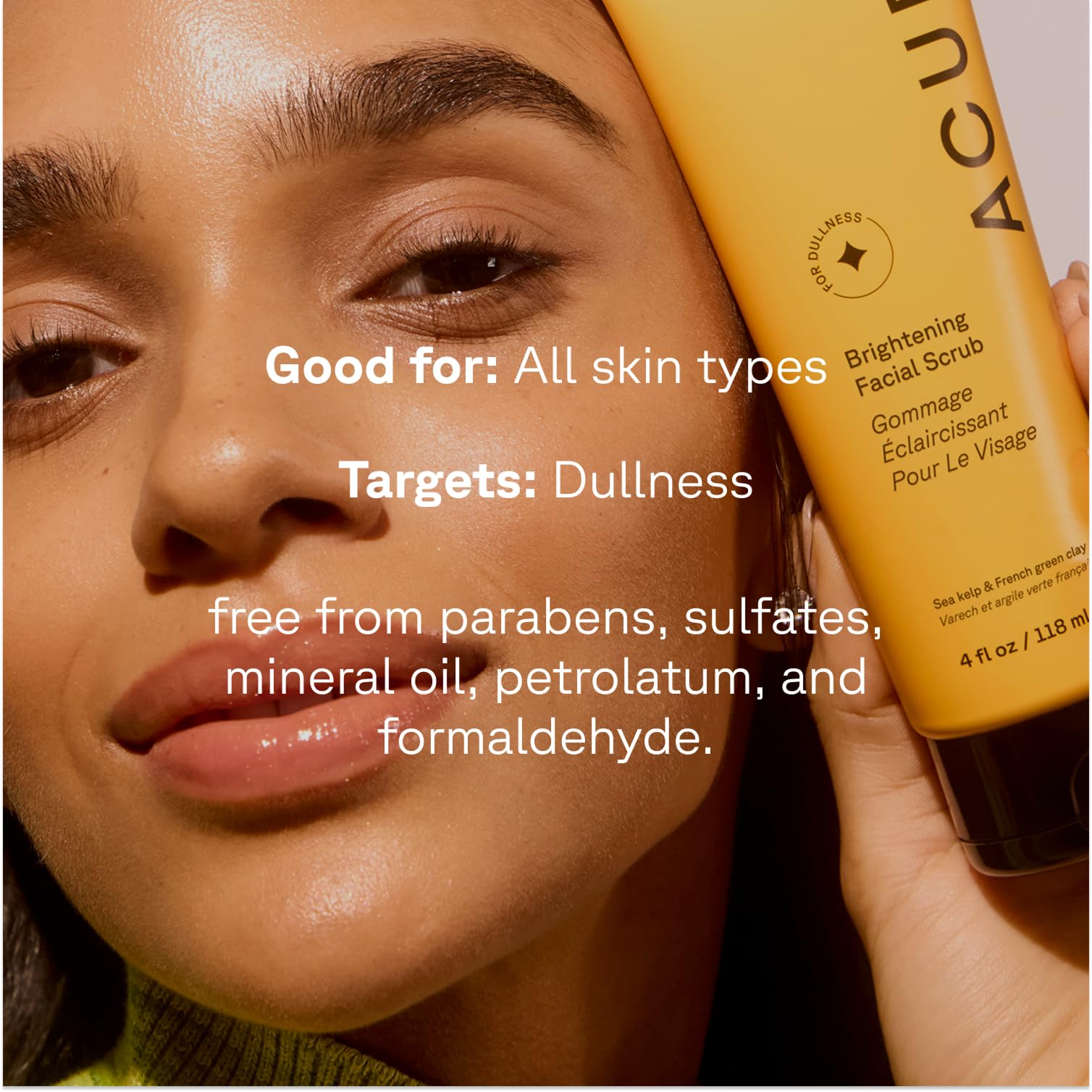 Acure Brightening Facial Scrub - Exfoliating Face Wash 4 fl oz - Acure Official Product View 8
