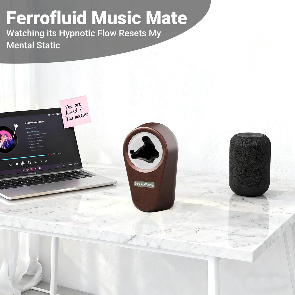 Ferrofluid Sound Visualizer Dancing Ferrofluid Speaker Music - Alltripal Official Imagery - 4