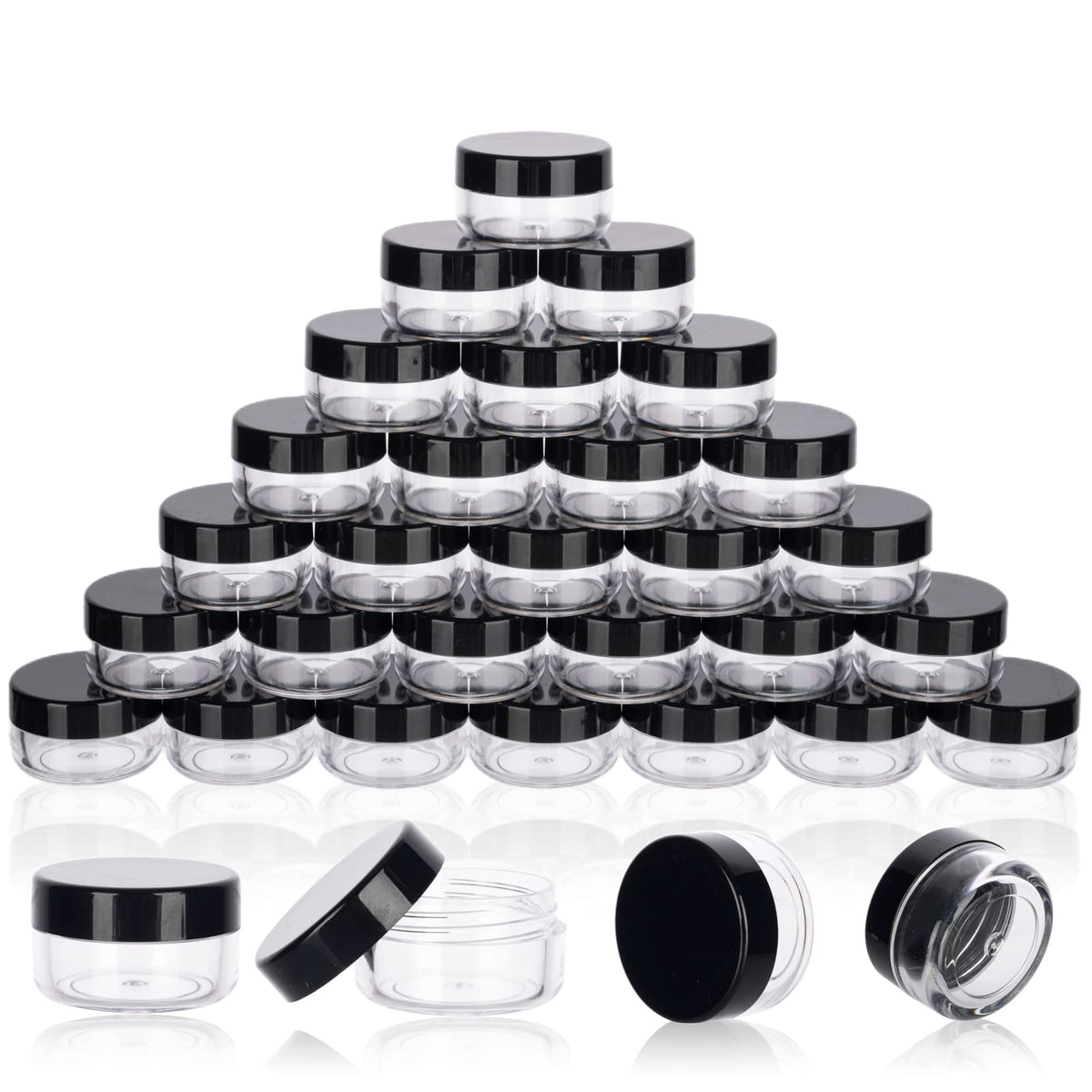 5 Gram Sample Containers 200 Count Small Travel Containers - GOLACKY Official Imagery - 2