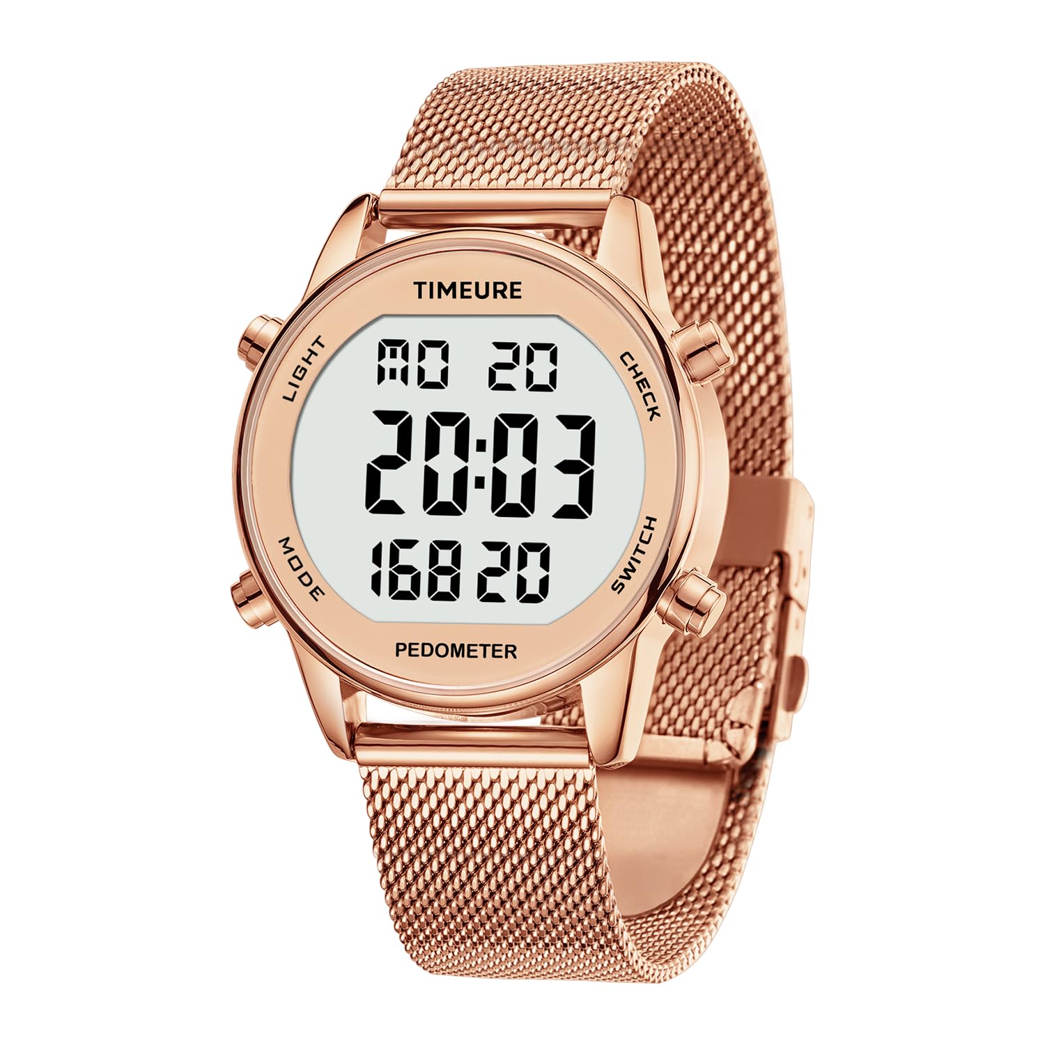 TIMEURE Pedometer Watch for Women, Step Counter Watch, No App or Charg - View 8