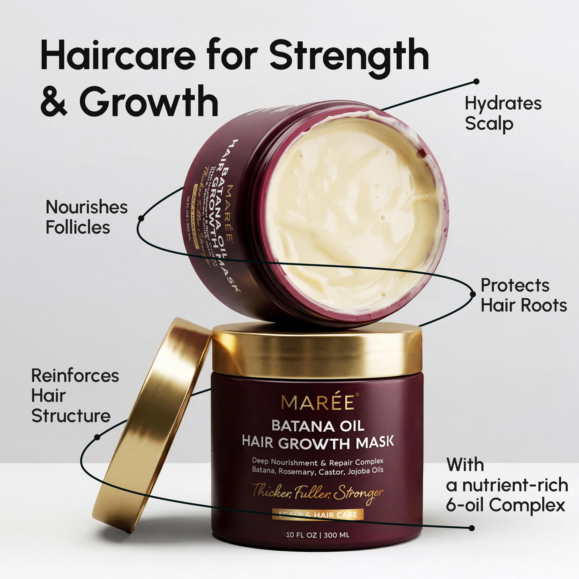 MAREE Deep Conditioning Hair Mask for Damaged Hair Treatment - MAREE Official Imagery - 4