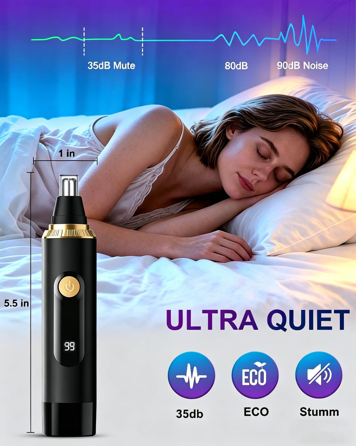 Nose Hair Trimmer for Men and Women 2026 Professional - RAXMETRY Official Imagery - 6