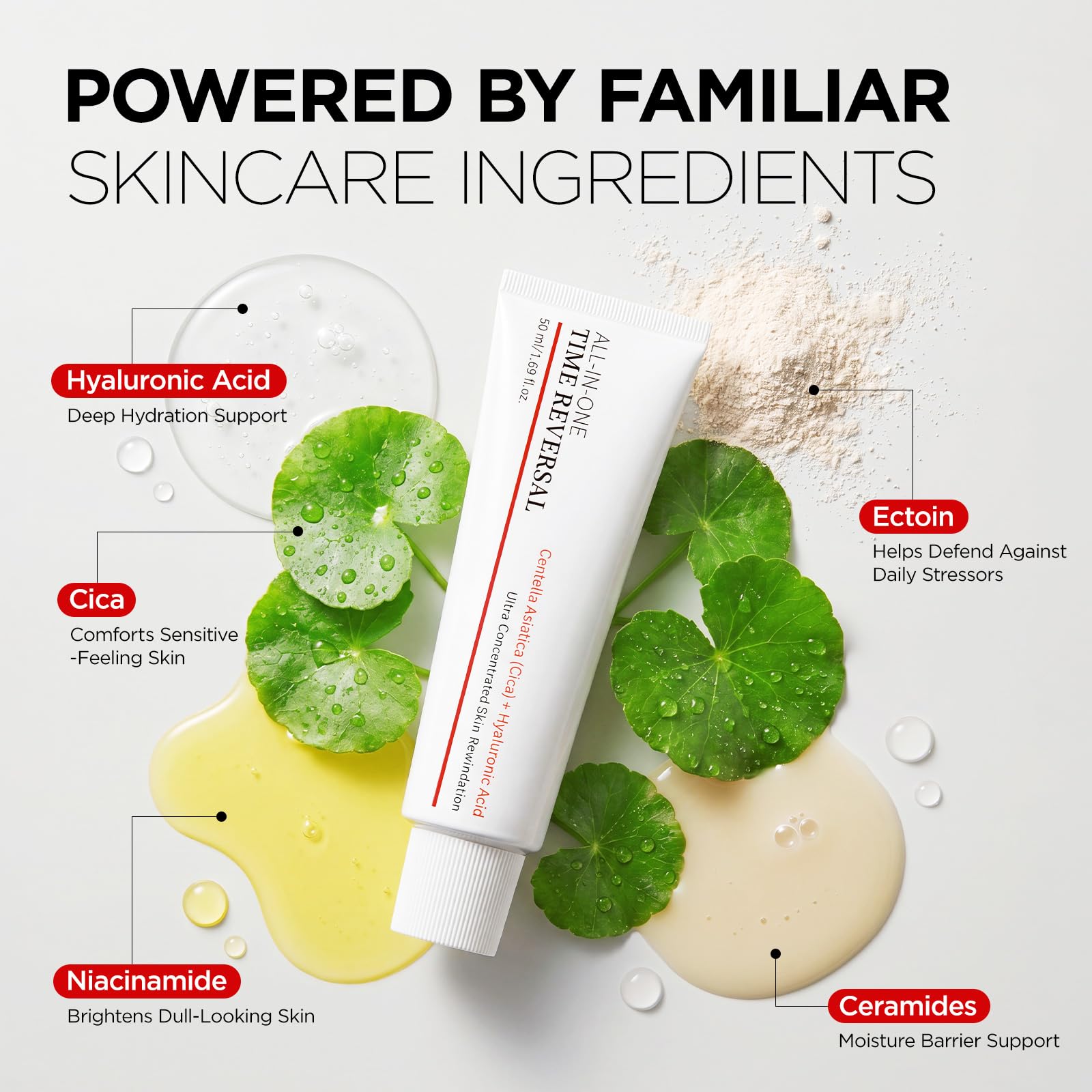 Time Reverse Cream for Women 25 50ml Korean Cica Face Neck - HONGRSMY Official Imagery - 6