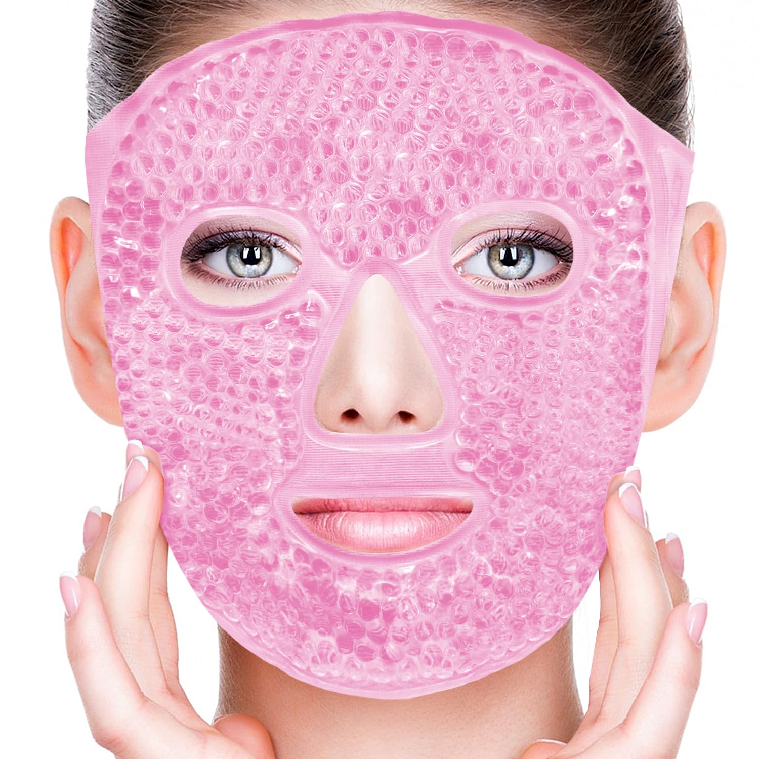 CONBELLA cold face eye mask bundle for hot and cold therapy, designed for soothing and refreshing skin around the eyes.