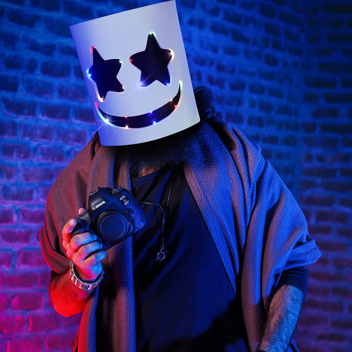 Halloween LED DJ Mask Music Festival Halloween Party - OMULIKJ Official Imagery - 6