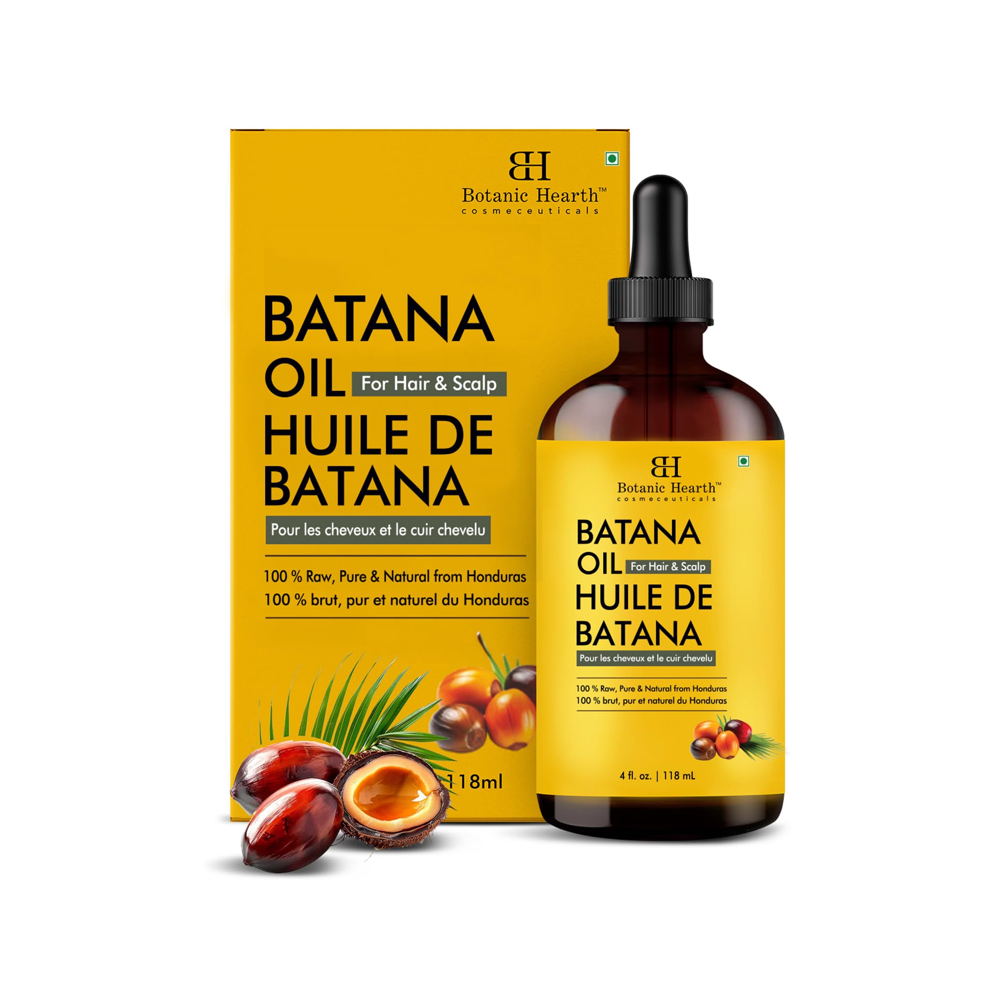 Botanic Hearth Batana Oil for Hair Growth & Hair Treatment, 4 Fl oz - Botanic Hearth Official Product View 6