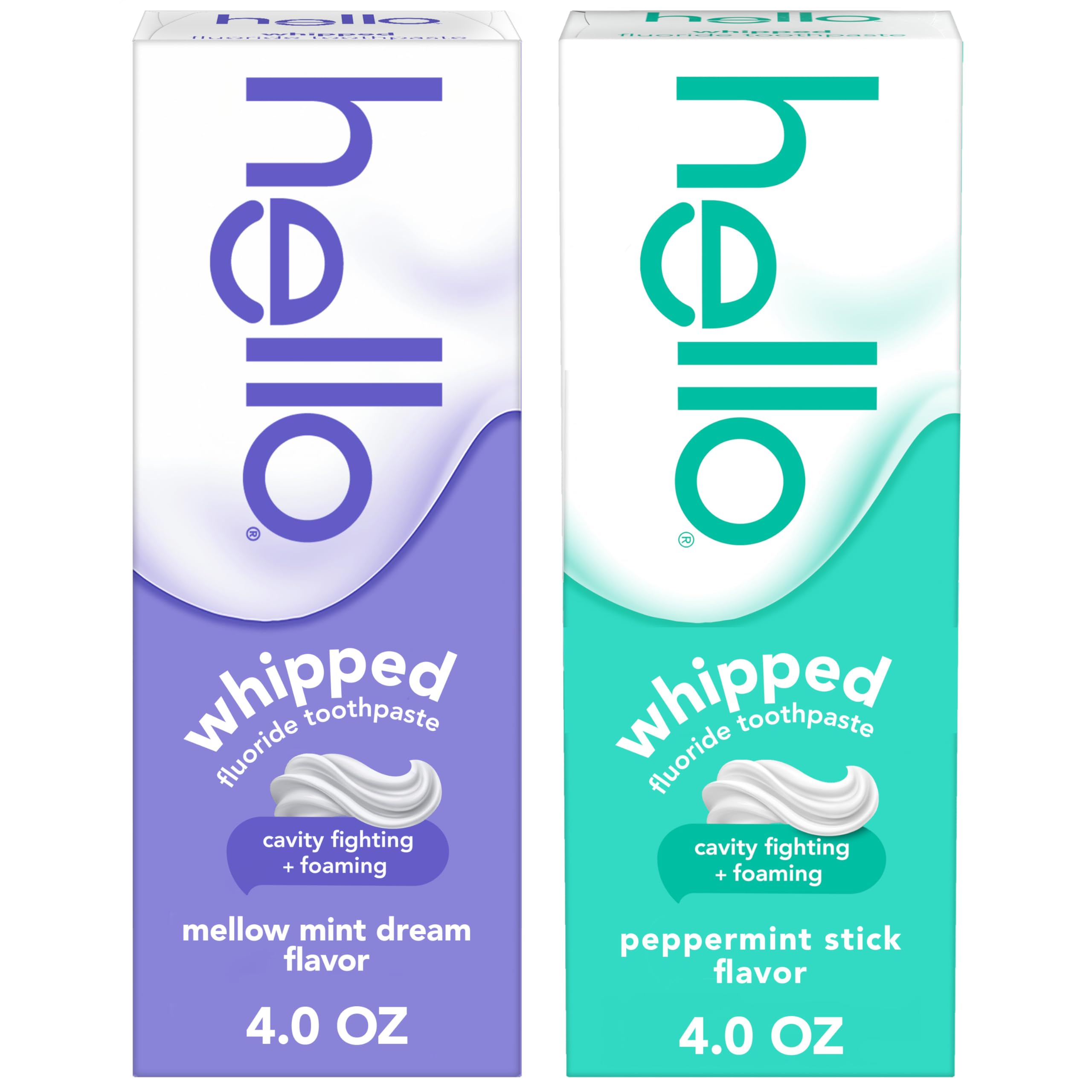 Hello Whipped Mellow Mint Dream and Peppermint Stick Toothpaste Pack, - View 1