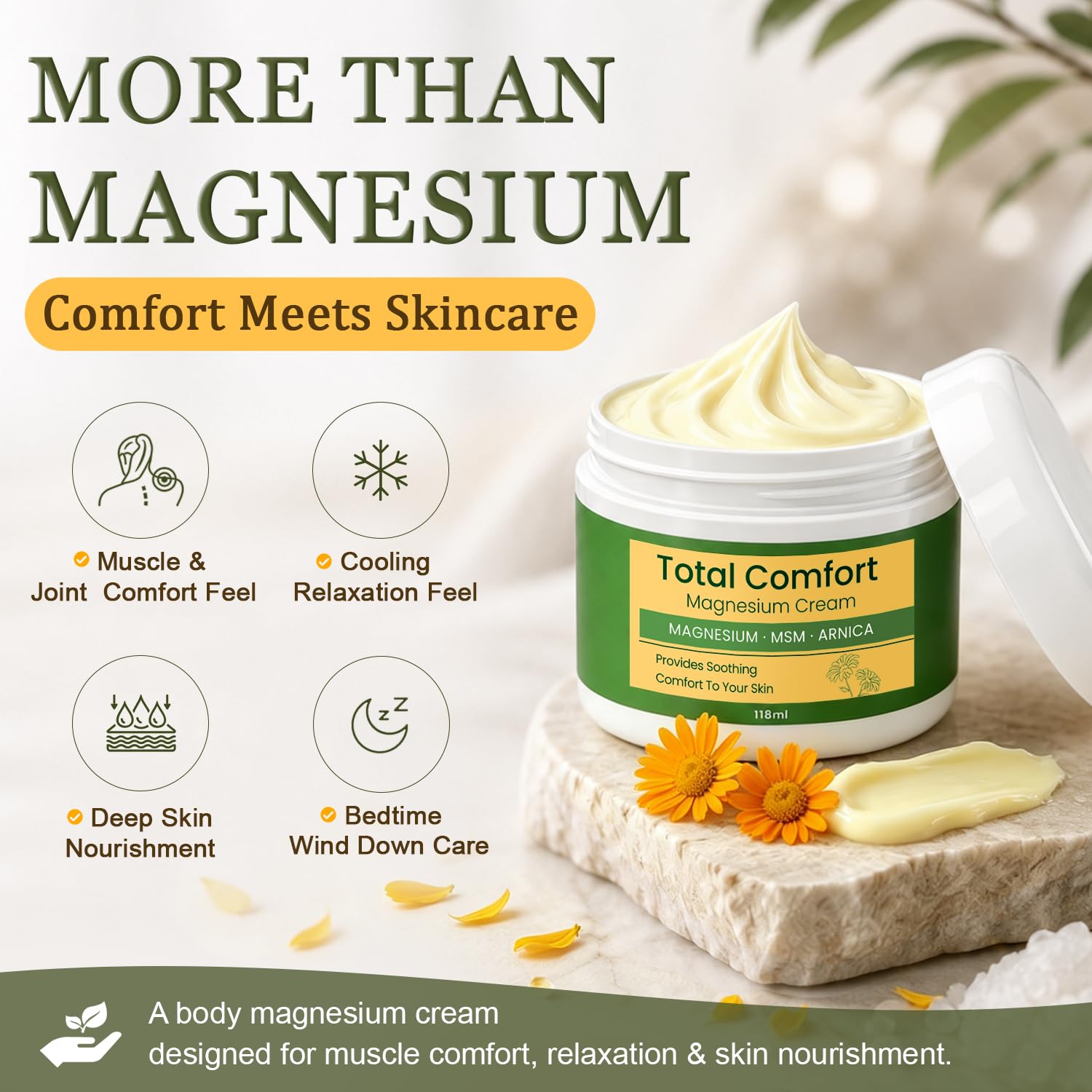 MythosFlow Magnesium Cream – Muscle & Joint Relief 4oz