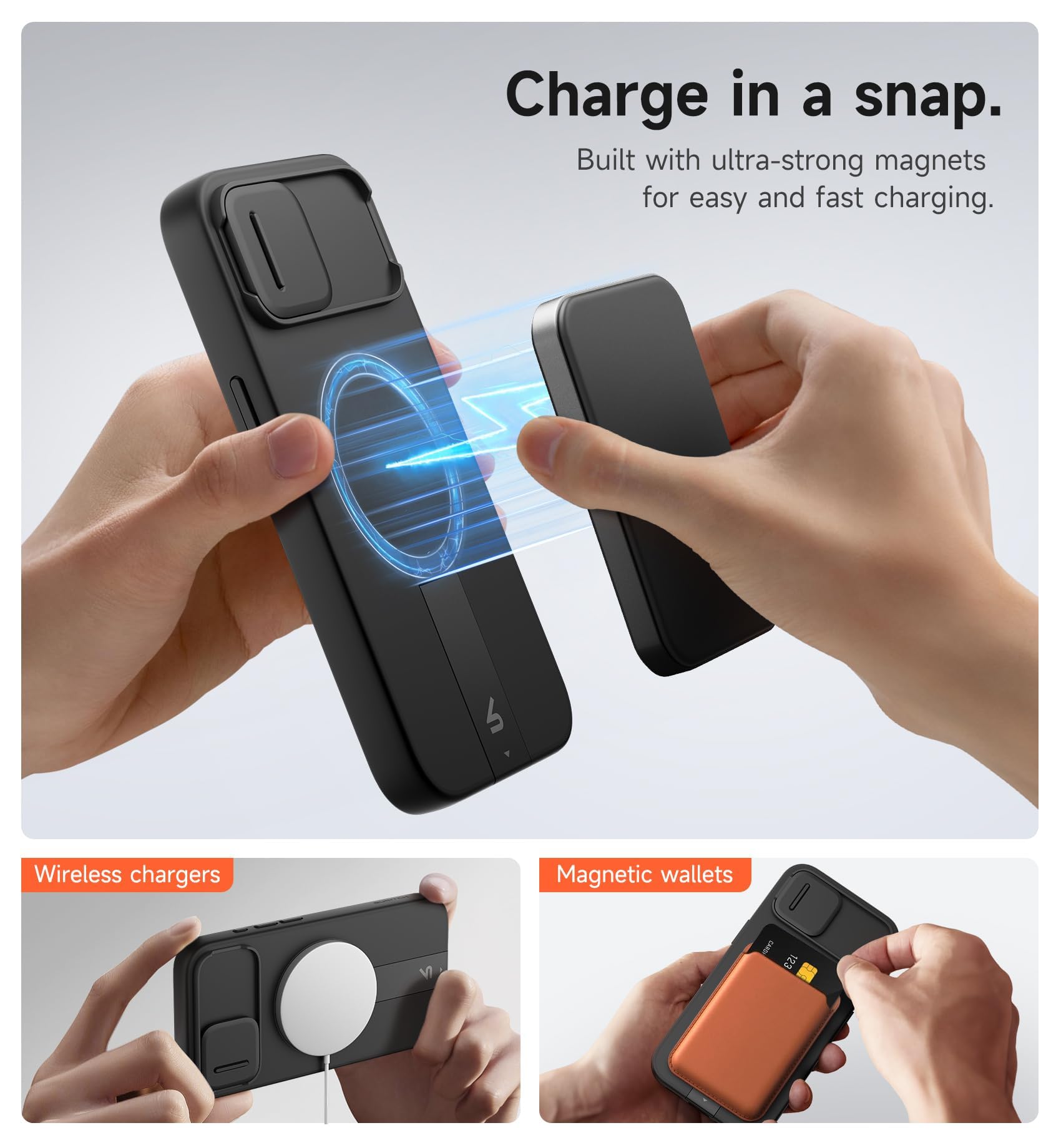SURITCH for iPhone 17e 16e Case with Magnetic Camera Slide - SURITCH Official Imagery - 4