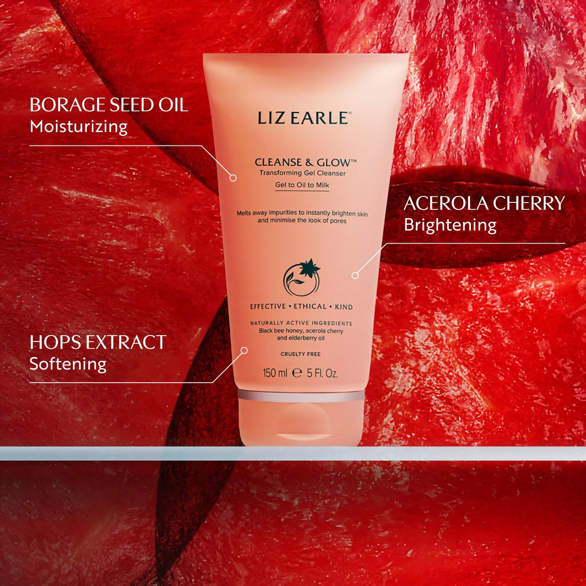 Liz Earle Cleanse Glow Transforming Gel Cleanser Face Wash - Liz Earle Official Imagery - 4