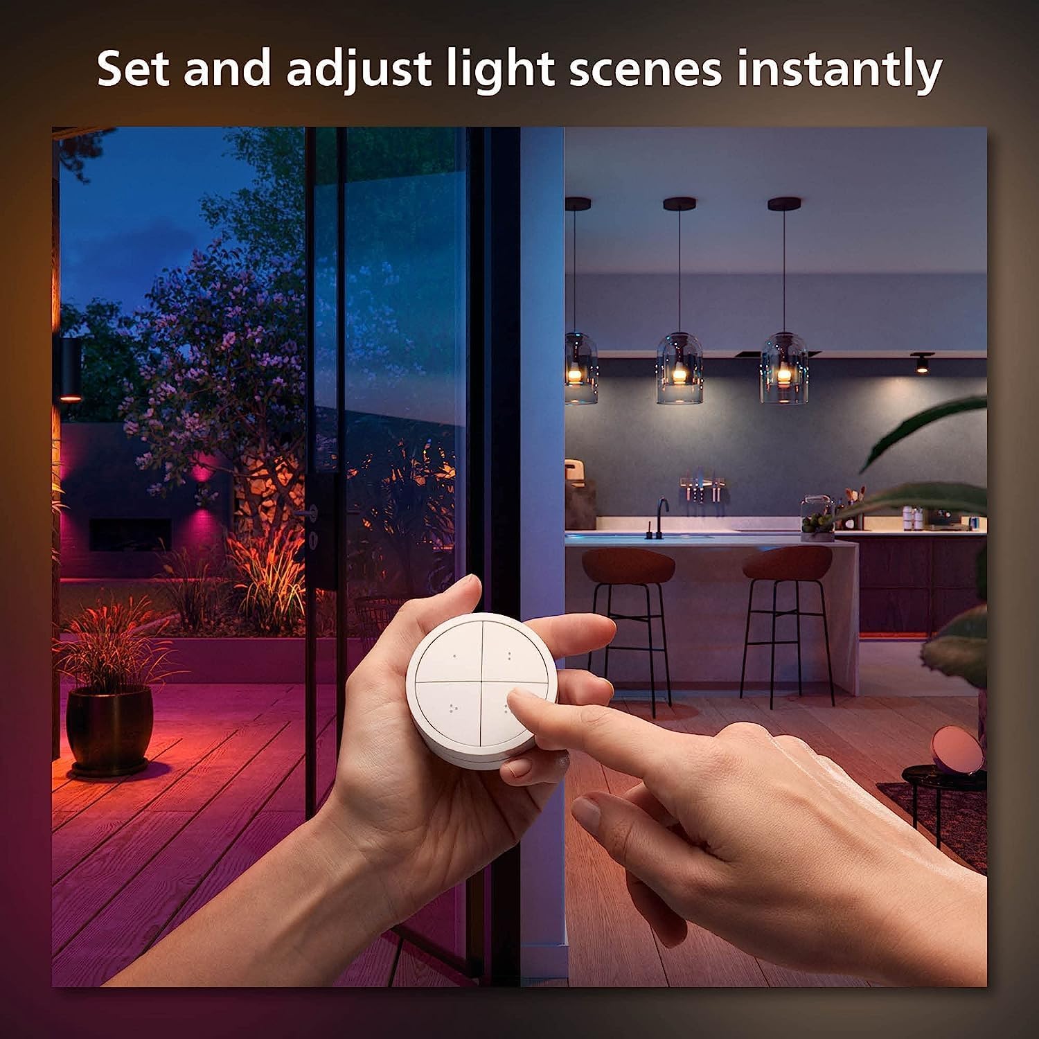 Philips Hue Wall Tap Dial Light Switch, Portable, White - 1 Pack - Philips Hue Official Product View 4