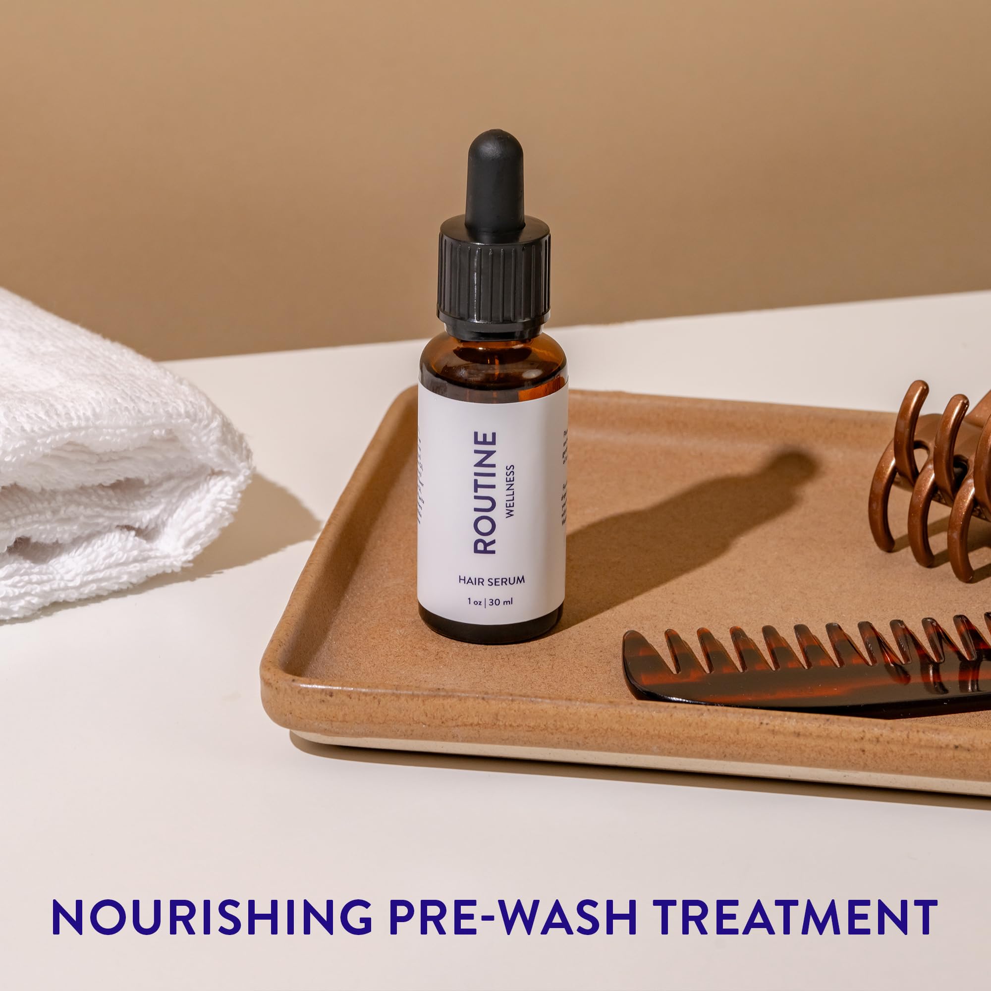 Routine Wellness Hair Serum, Rosemary, Argan, Tea Tree - Routine Wellness Official Product View 5