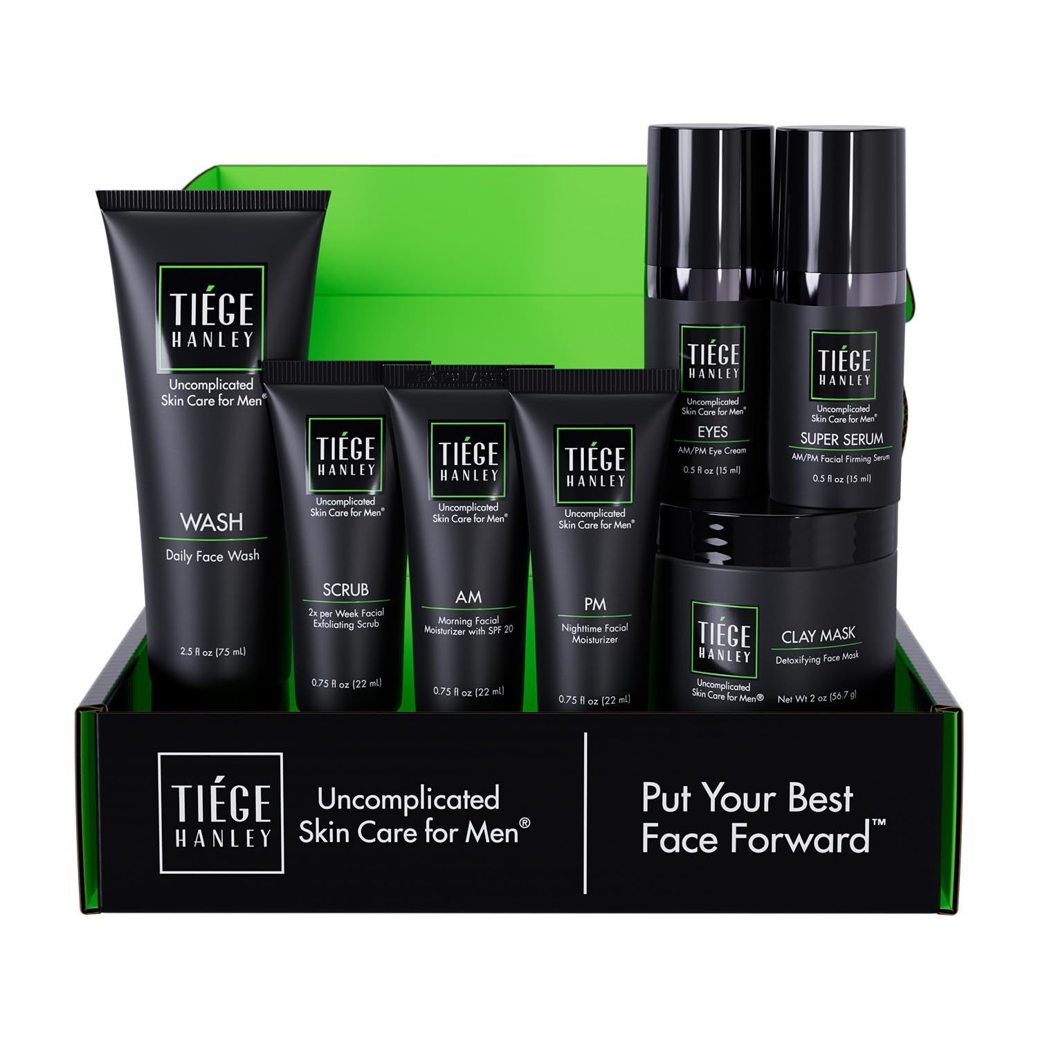 Tiege Hanley Essential Men's Skin Care Set, 30-Day, 4 Piece - Tiege Hanley