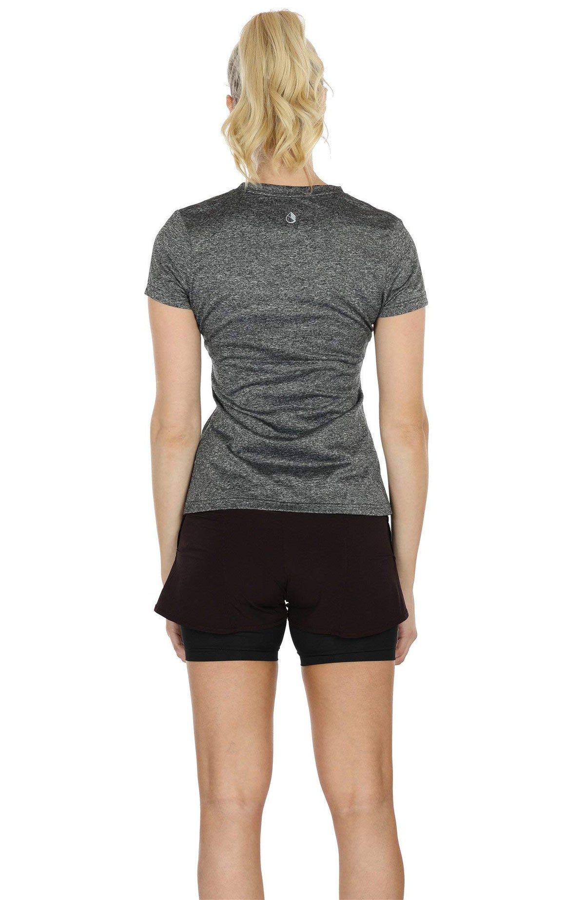 icyzone Workout Shirts Yoga Tops Activewear V Neck T Shirts - icyzone Official Imagery - 5