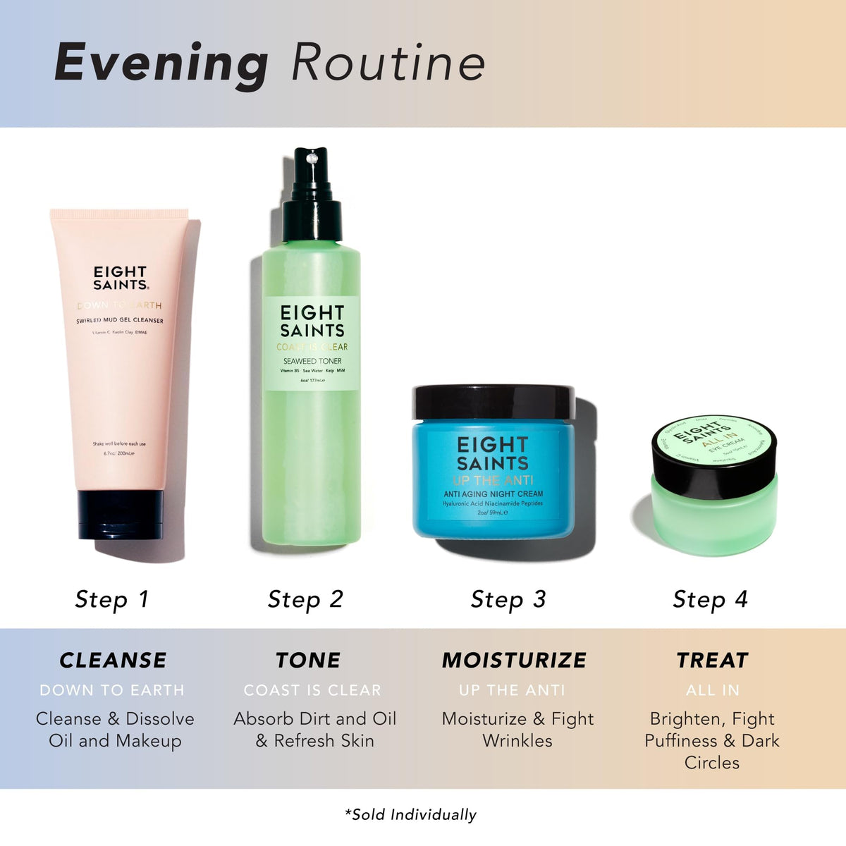 Eight Saints Skin Care Up the Anti Night Cream Face - Eight Saints Official Imagery - 5