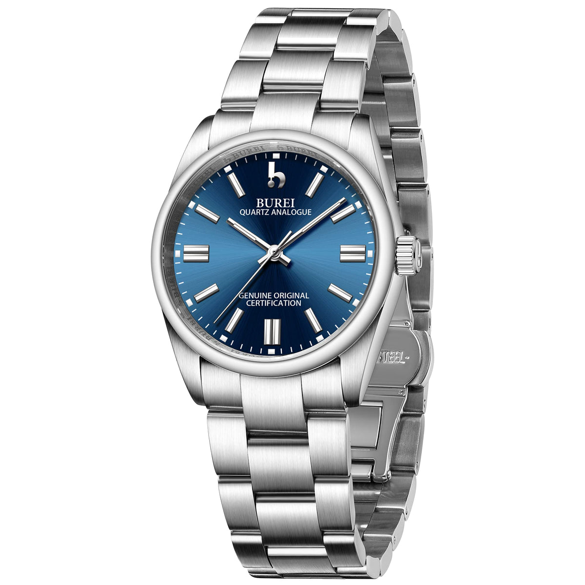 BUREI Women s Classic Quartz Watch 36mm Silver Stainless - BUREI Official Imagery - 3