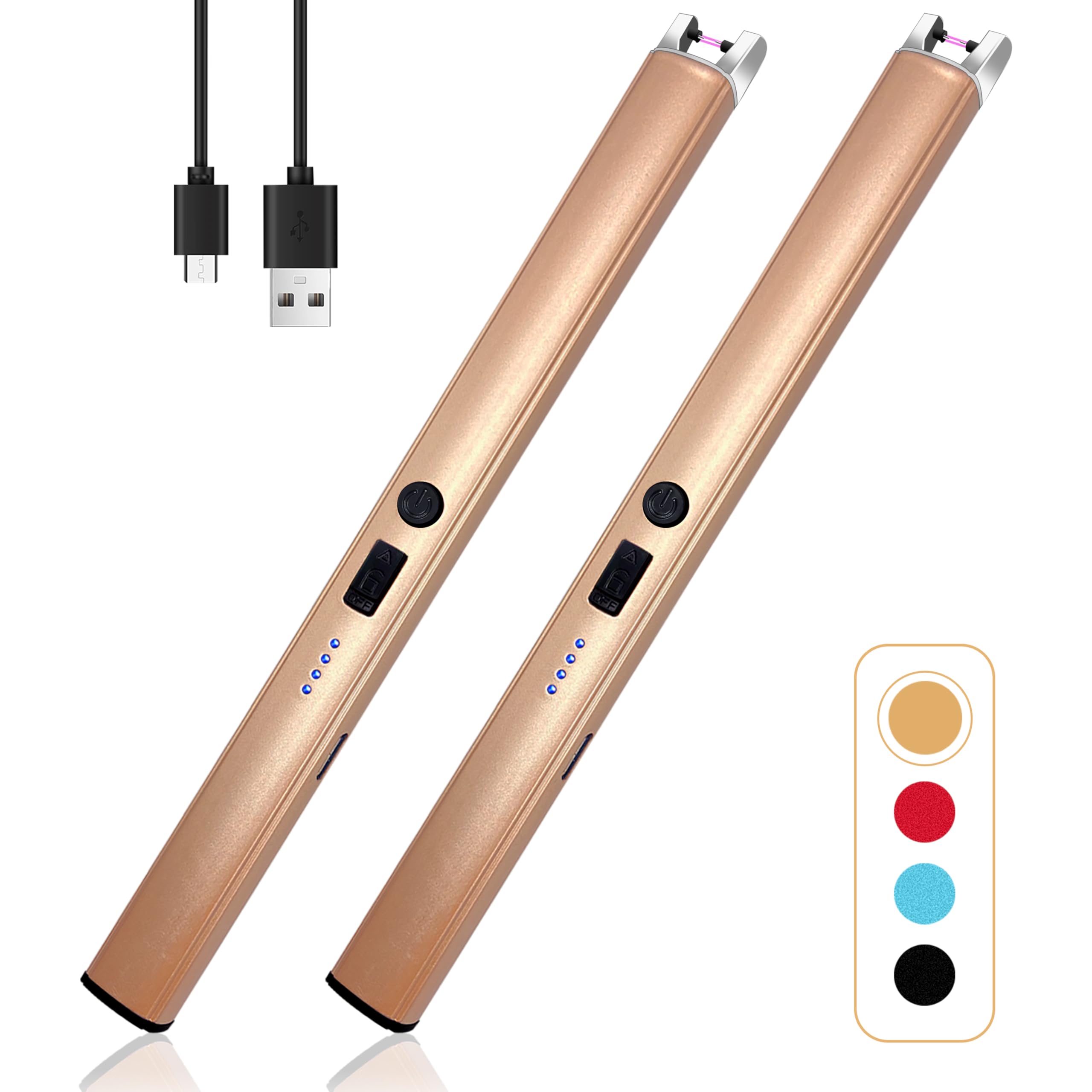 Beyio 2 PCS Candle Lighter,Windproof Flameless Rechargeable Electric L - View 1