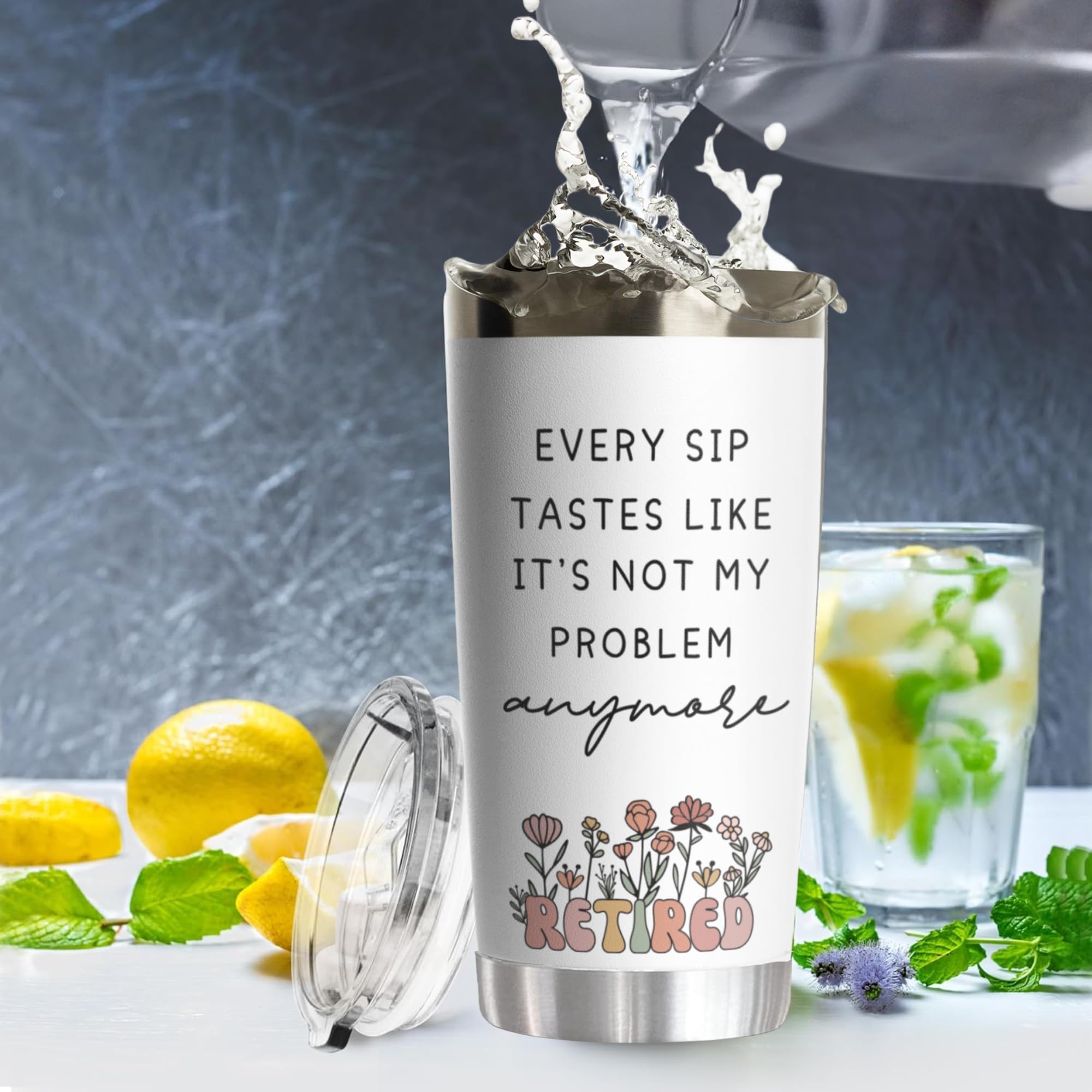 Retirement Gift Tumbler 20oz for Women & Men 2026