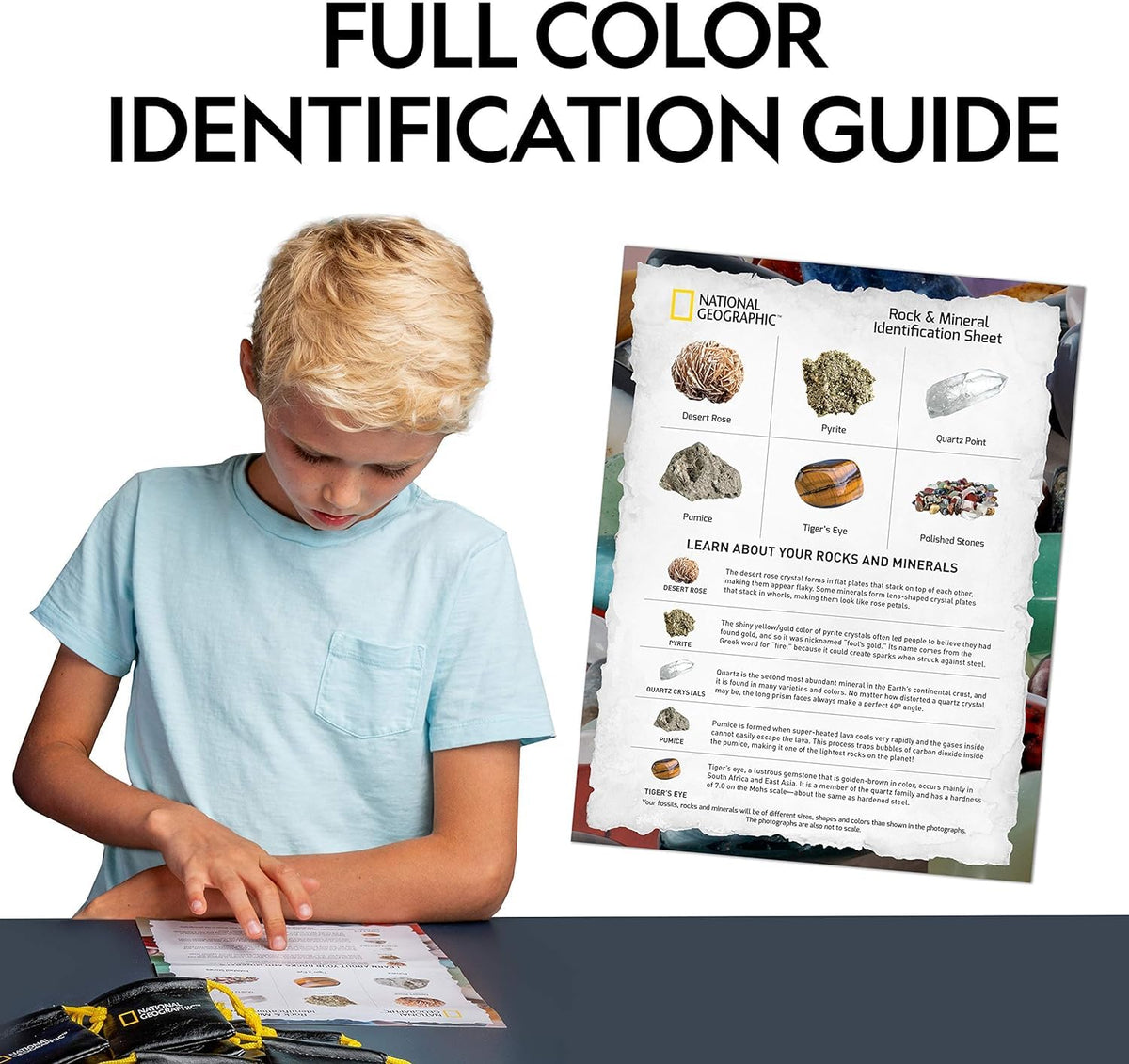 National Geographic Rock Collection with 50 Specimens to - Blue Marble Official Imagery - 7