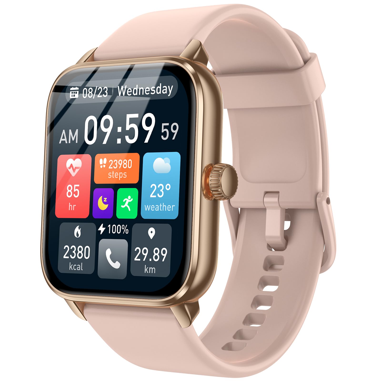 iBesi Smart Watches for Men Women with Alexa Built-in, Bluetooth Call, - View 8